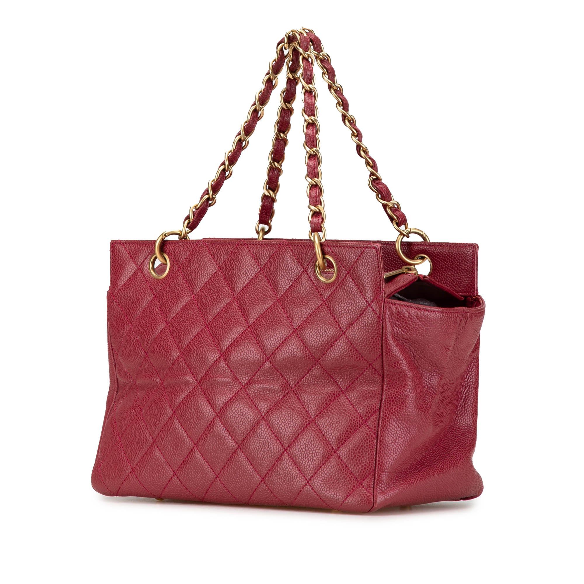 Chanel Chanel Caviar Grand Shopping Tote Red Size ONE SIZE - 2 Thumbnail