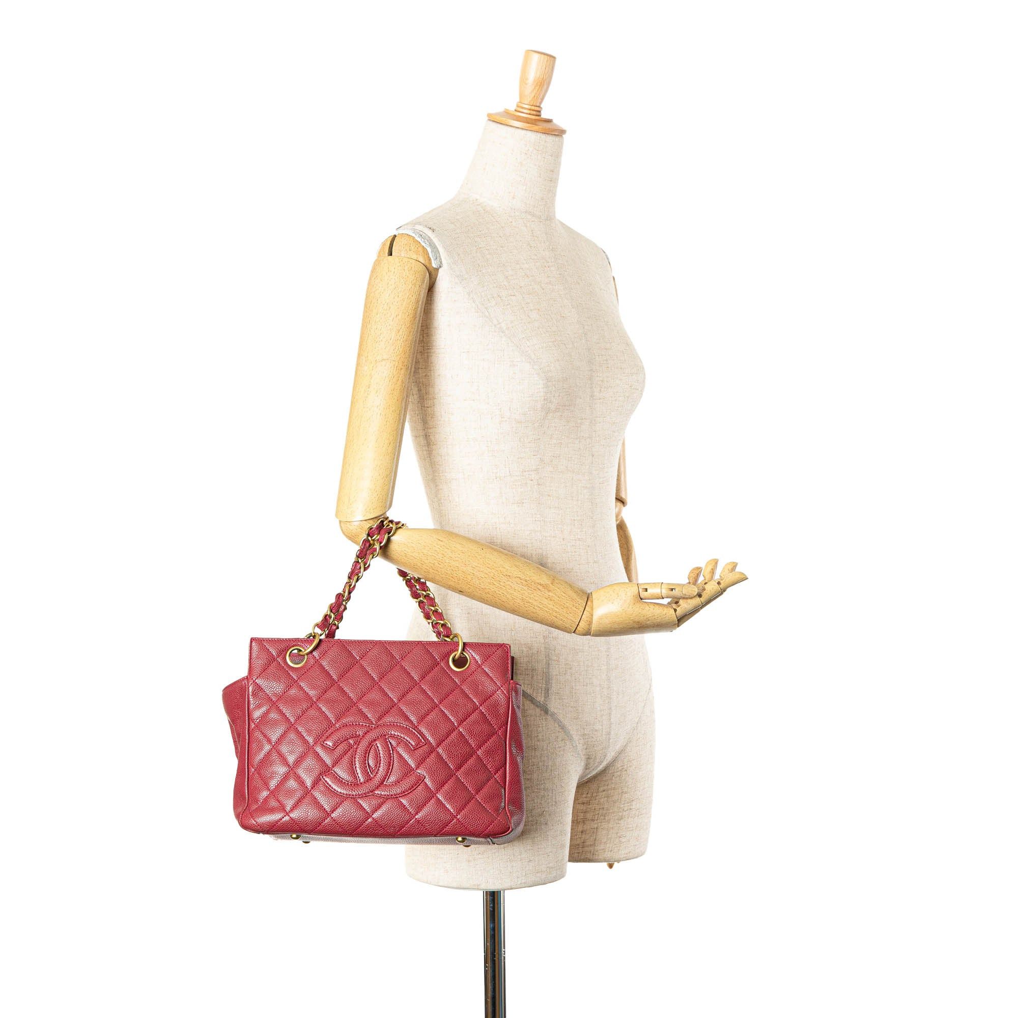 Chanel Chanel Caviar Grand Shopping Tote Red Size ONE SIZE - 10 Thumbnail