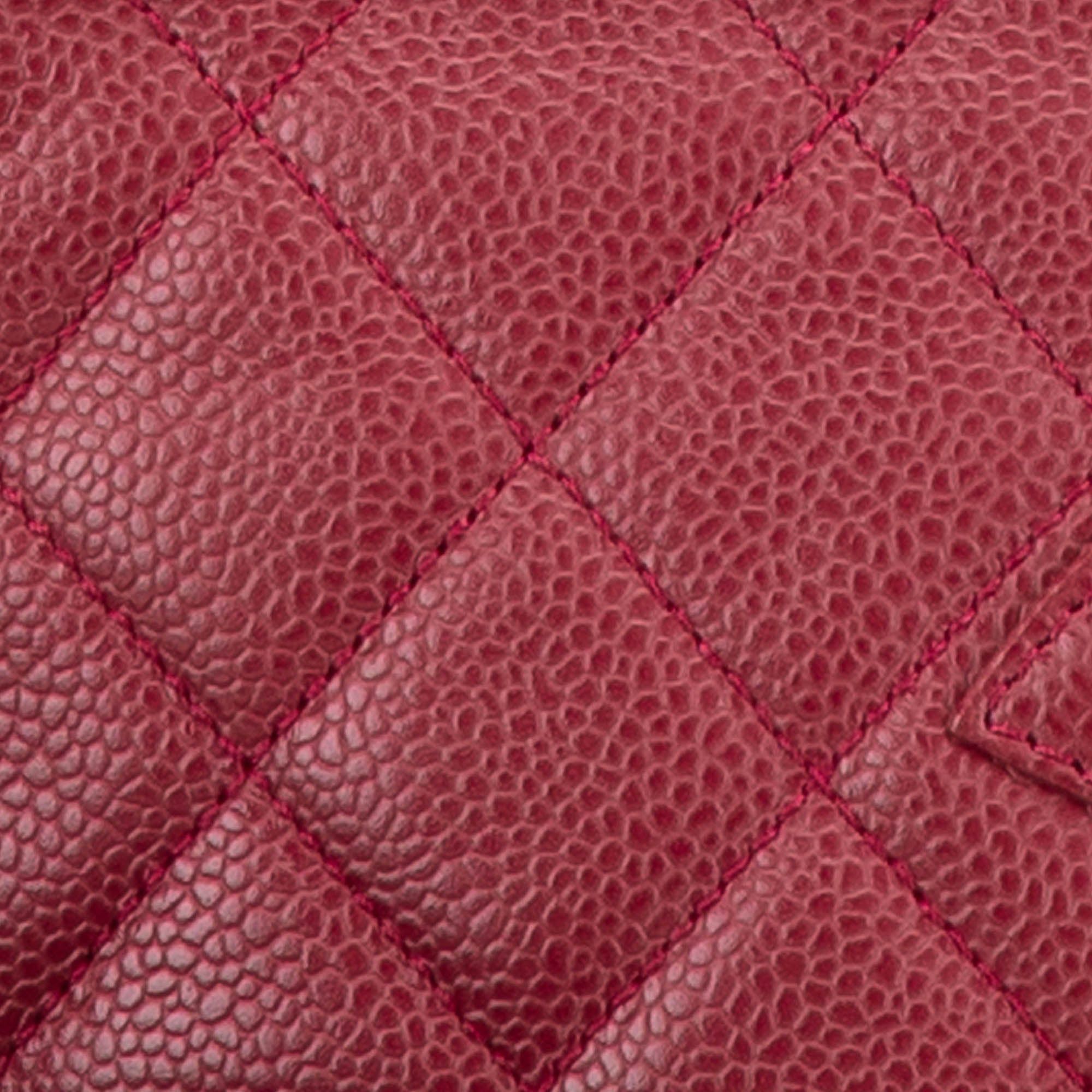 Chanel Chanel Caviar Grand Shopping Tote Red Size ONE SIZE - 8 Thumbnail