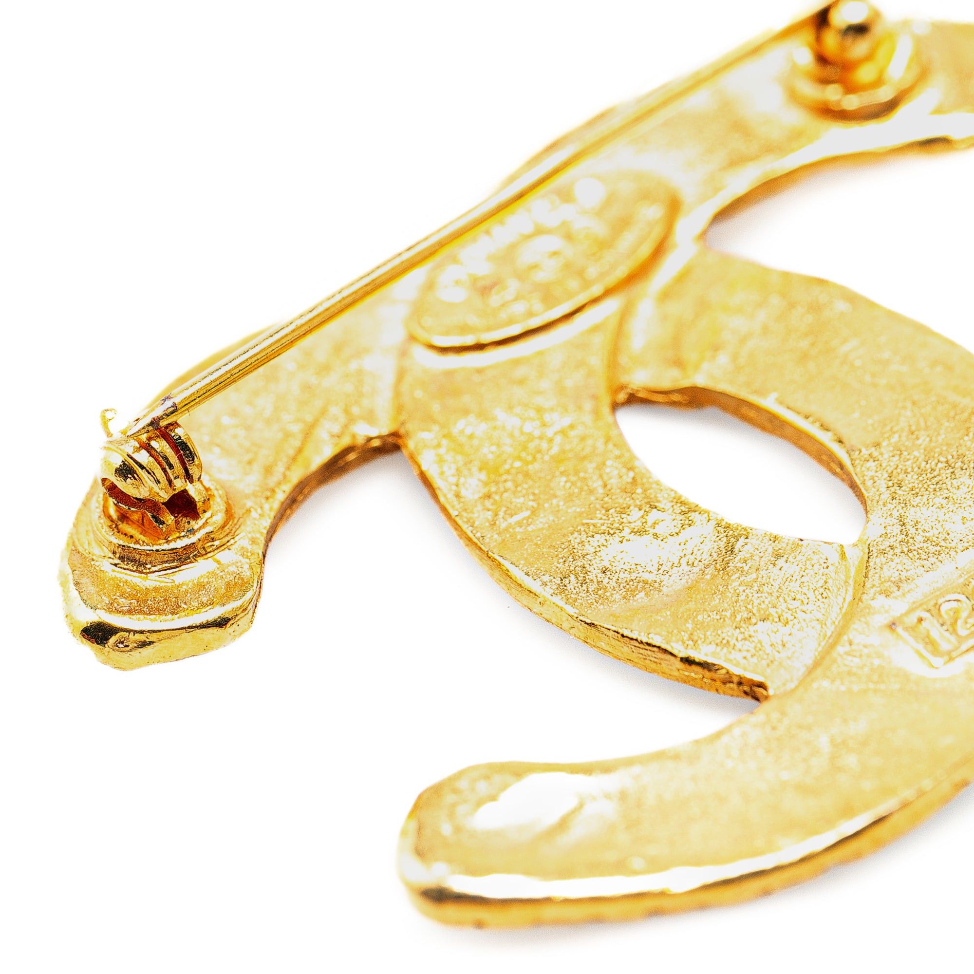 Chanel Chanel Gold Plated CC Brooch Gold Size ONE SIZE - 5 Thumbnail