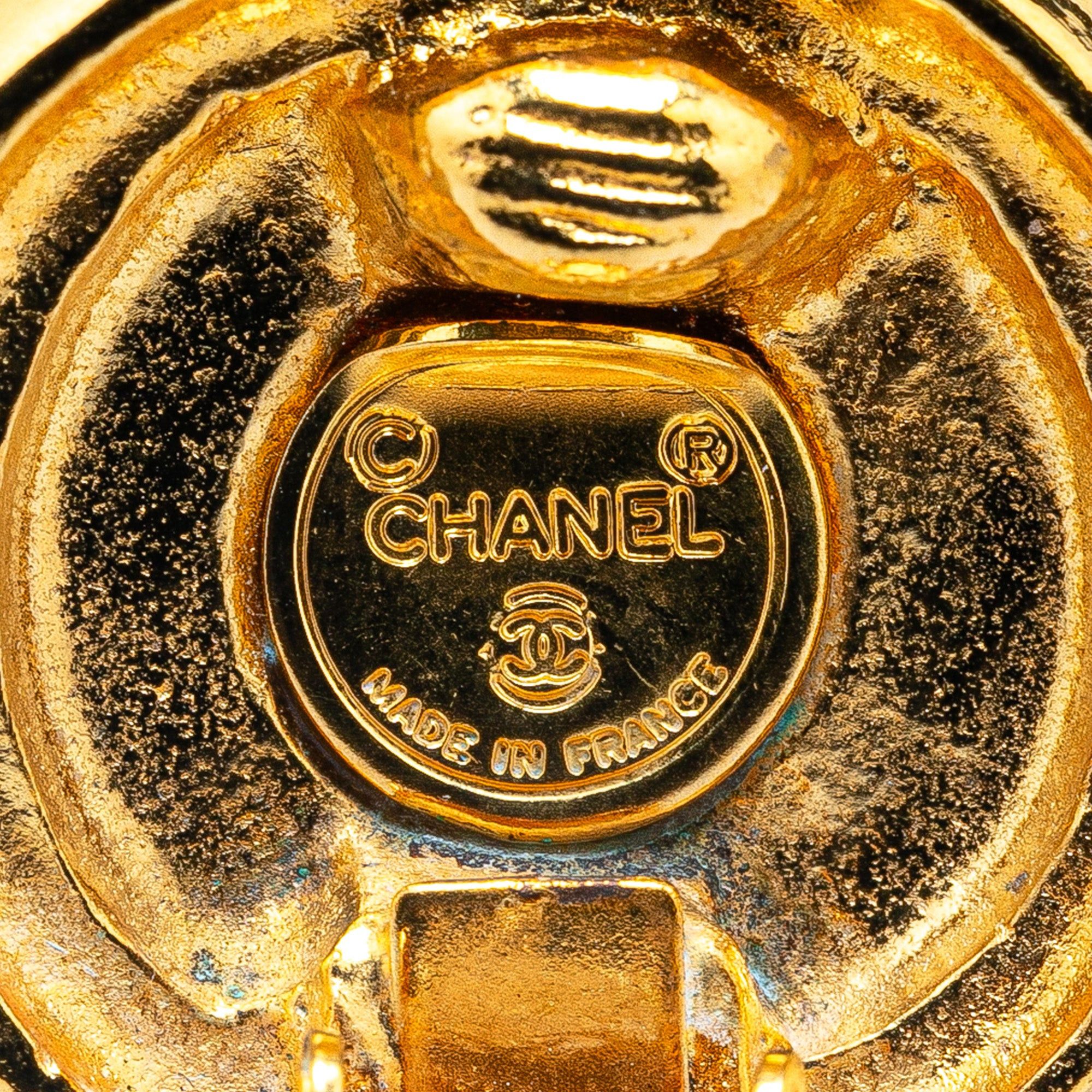Chanel Chanel Gold Plated CC Clip On Earrings Gold Size ONE SIZE - 5 Thumbnail