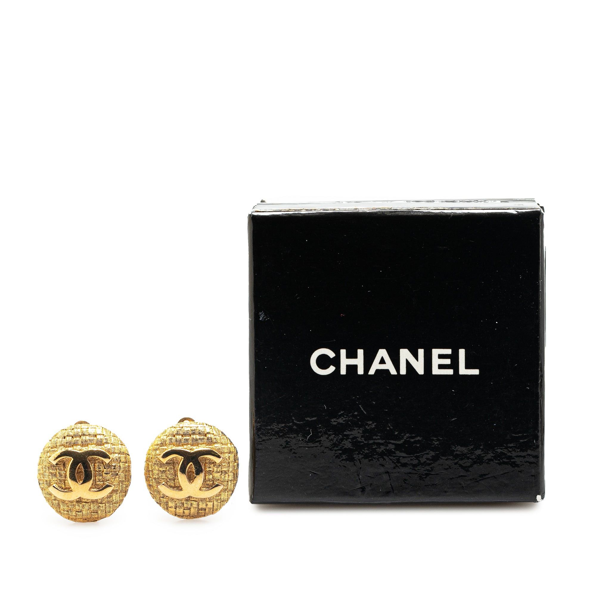 Chanel Chanel Gold Plated CC Clip On Earrings Gold Size ONE SIZE - 4 Thumbnail