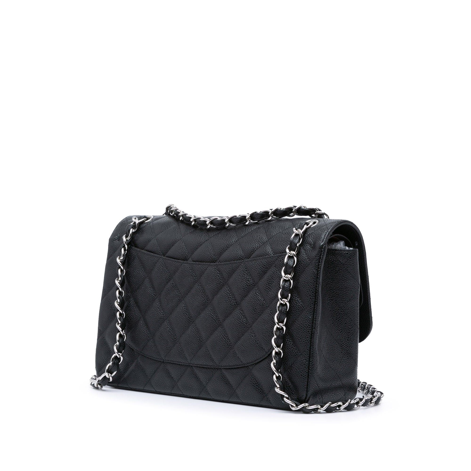 Chanel Chanel Jumbo Classic Caviar Double Flap Black Size ONE SIZE - 2 Thumbnail
