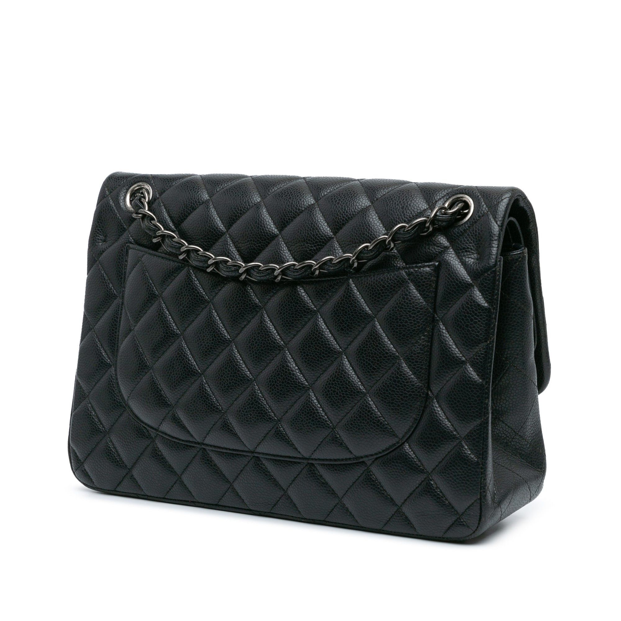 Chanel Chanel Jumbo Classic Caviar Double Flap Black Size ONE SIZE - 2 Thumbnail