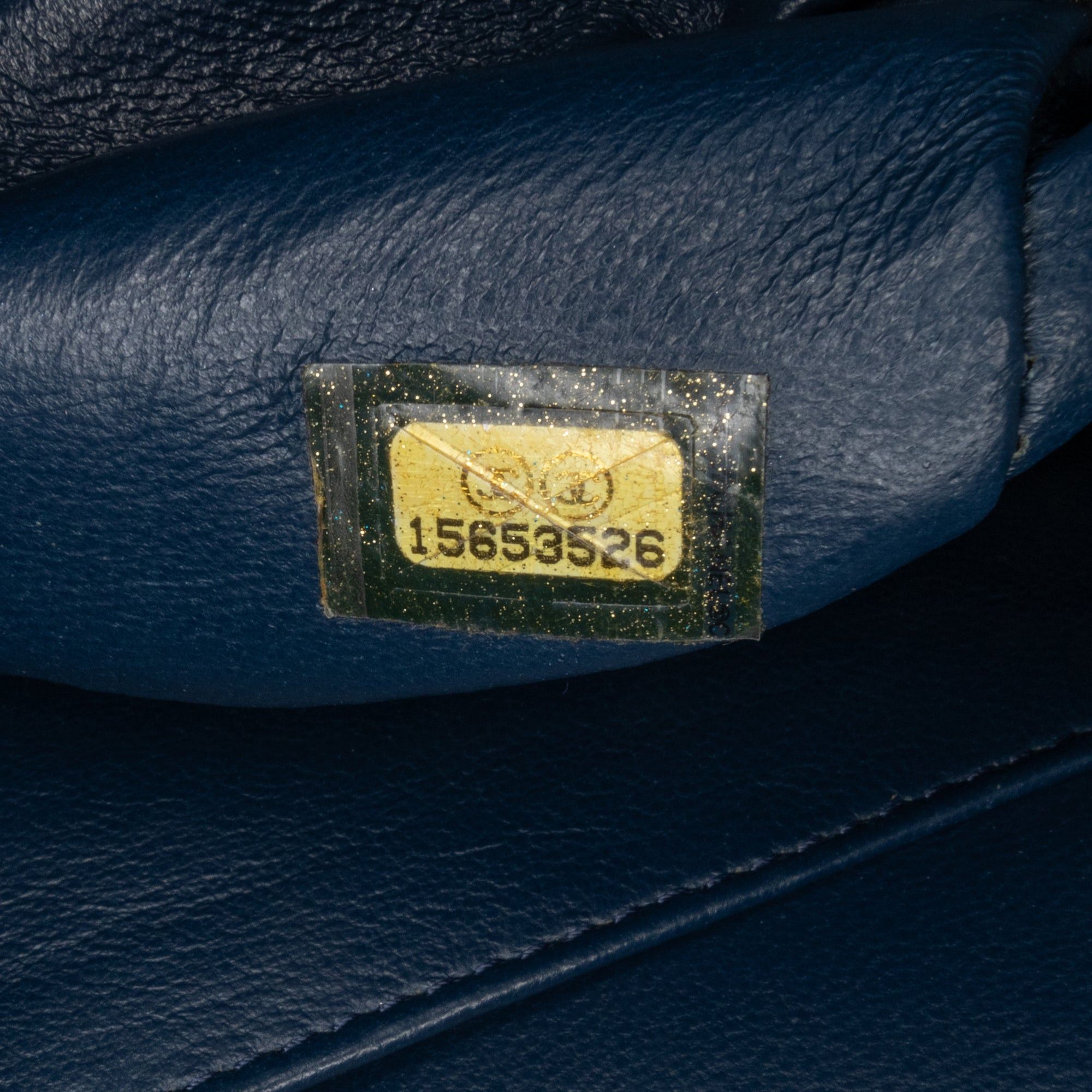 Chanel Chanel Jumbo Classic Caviar Double Flap Blue Size ONE SIZE - 6 Thumbnail
