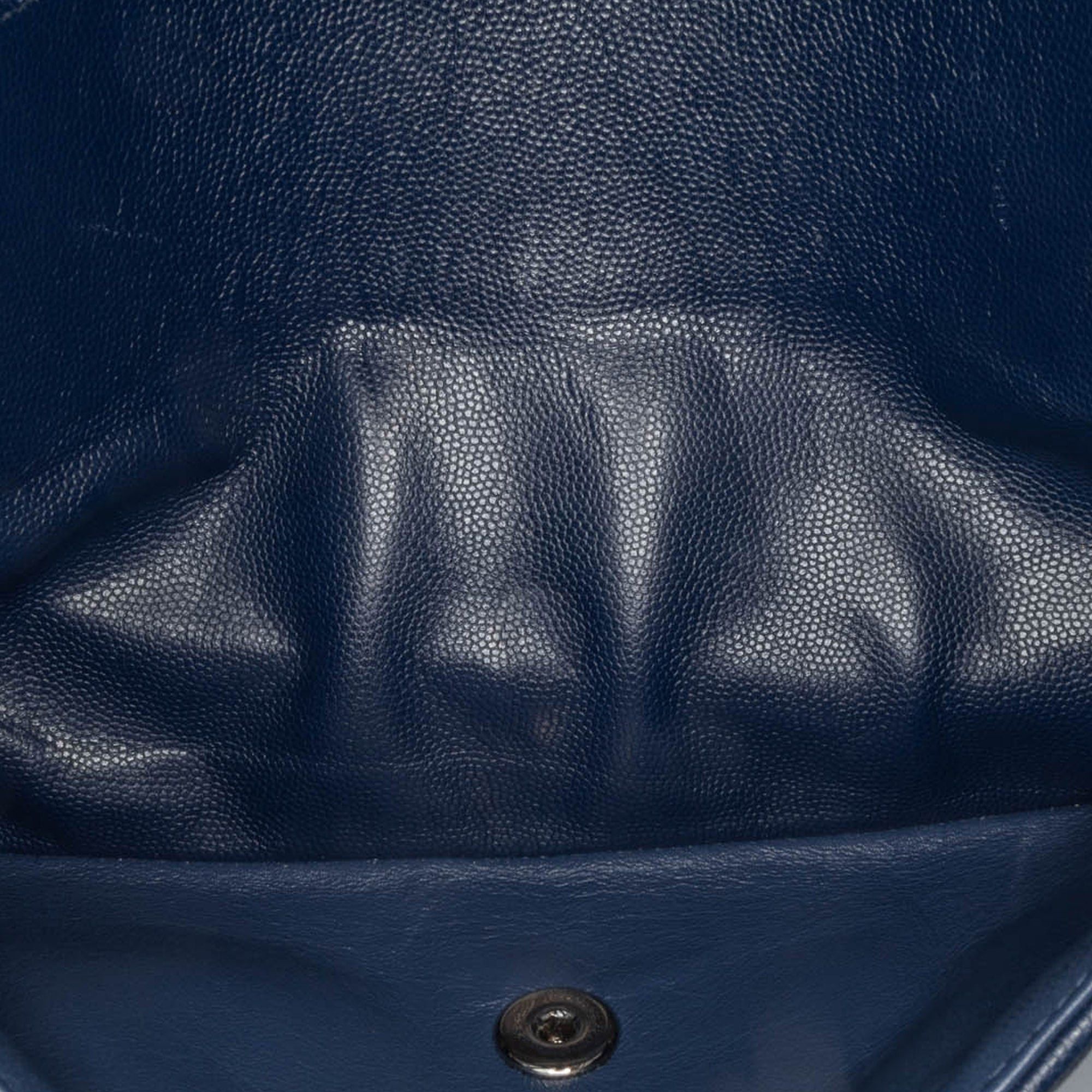 Chanel Chanel Jumbo Classic Caviar Double Flap Blue Size ONE SIZE - 5 Thumbnail