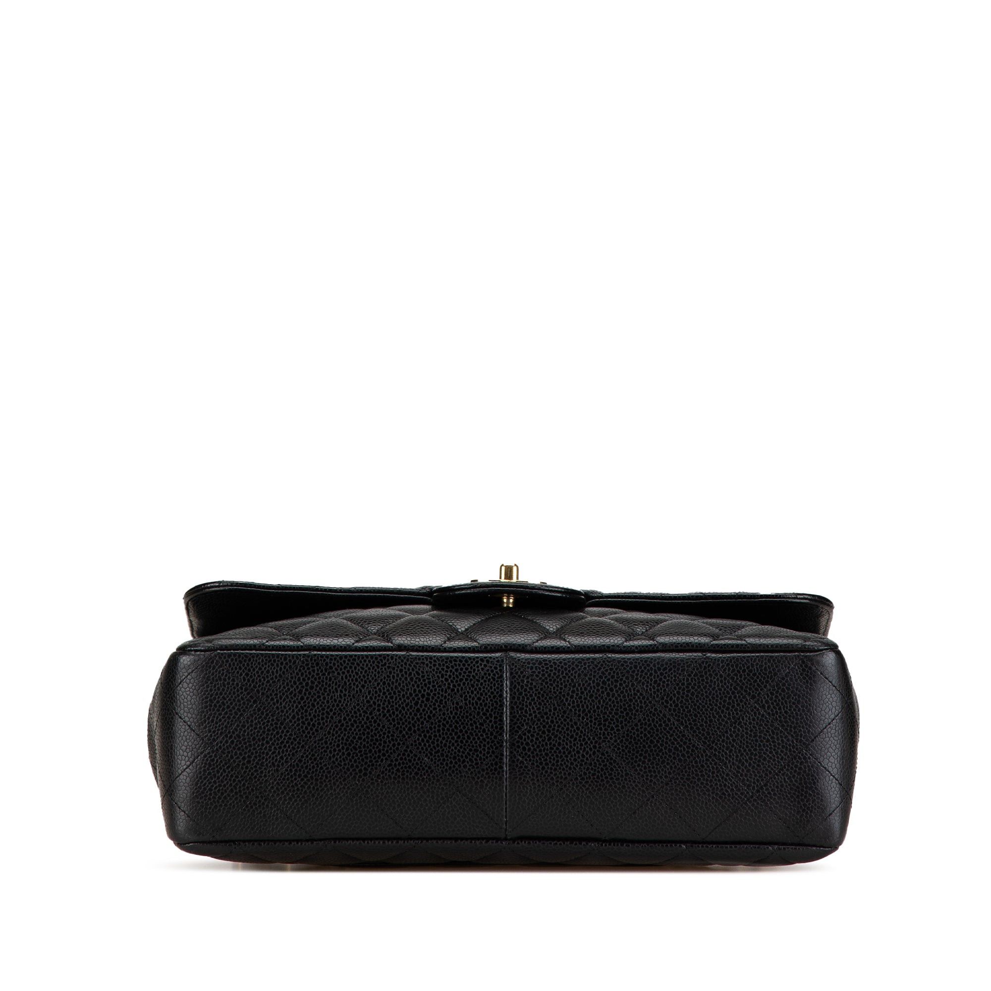 Chanel Chanel Jumbo Classic Caviar Single Flap Black Size ONE SIZE - 3 Thumbnail