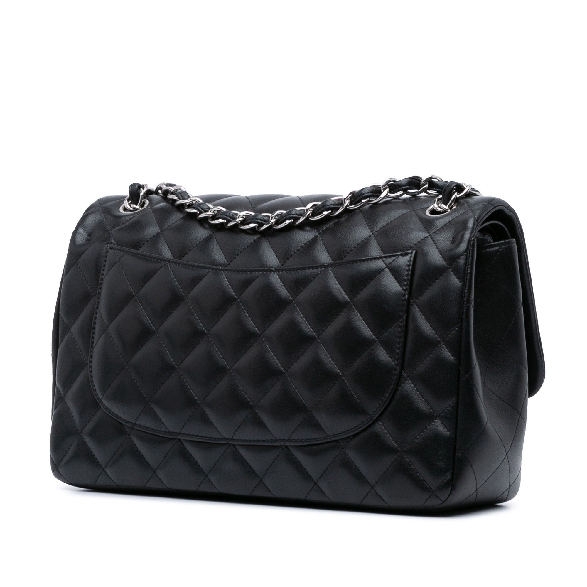 Chanel Chanel Jumbo Classic Lambskin Double Flap Black Size ONE SIZE - 2 Thumbnail
