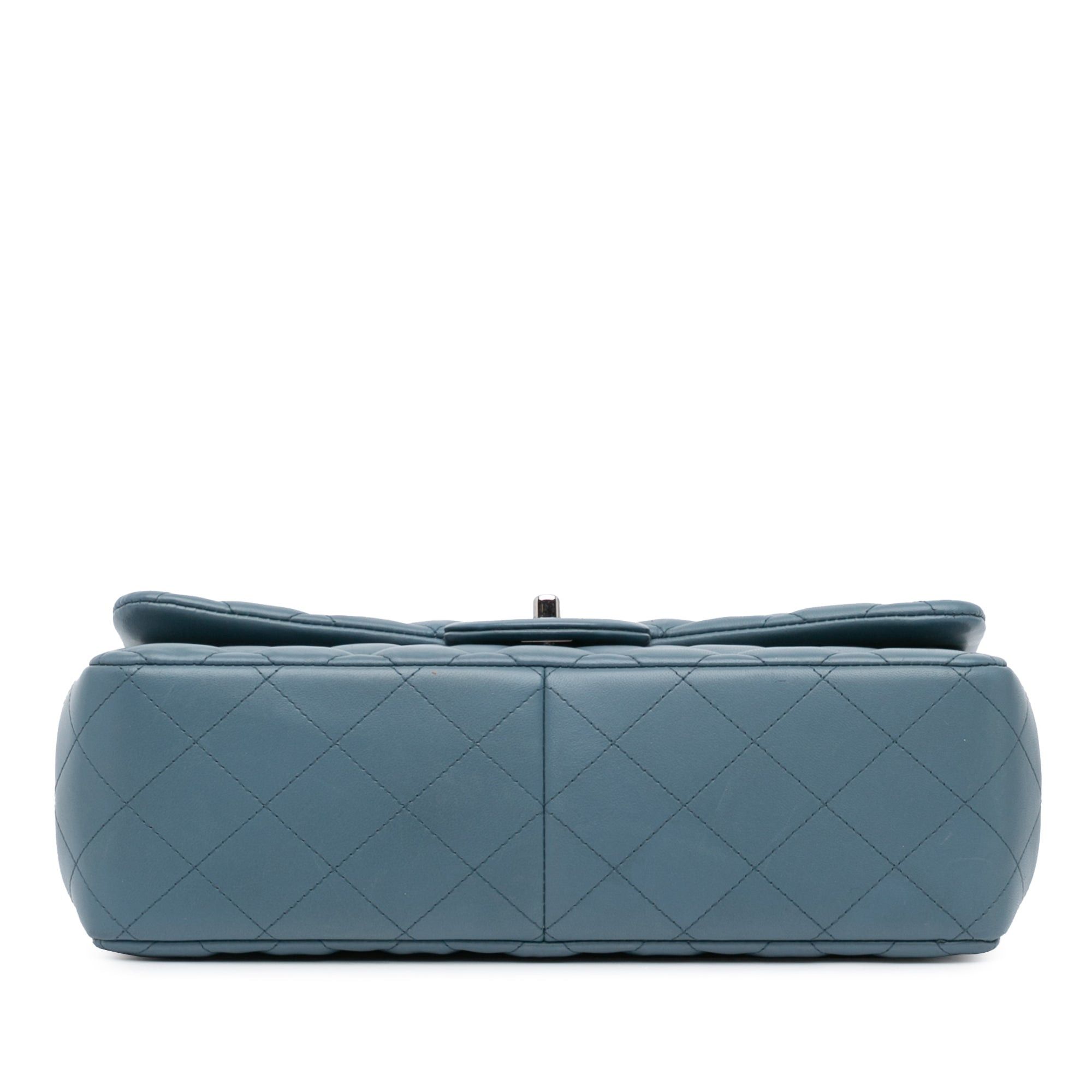 Chanel Chanel Jumbo Classic Lambskin Double Flap Blue Size ONE SIZE - 3 Thumbnail