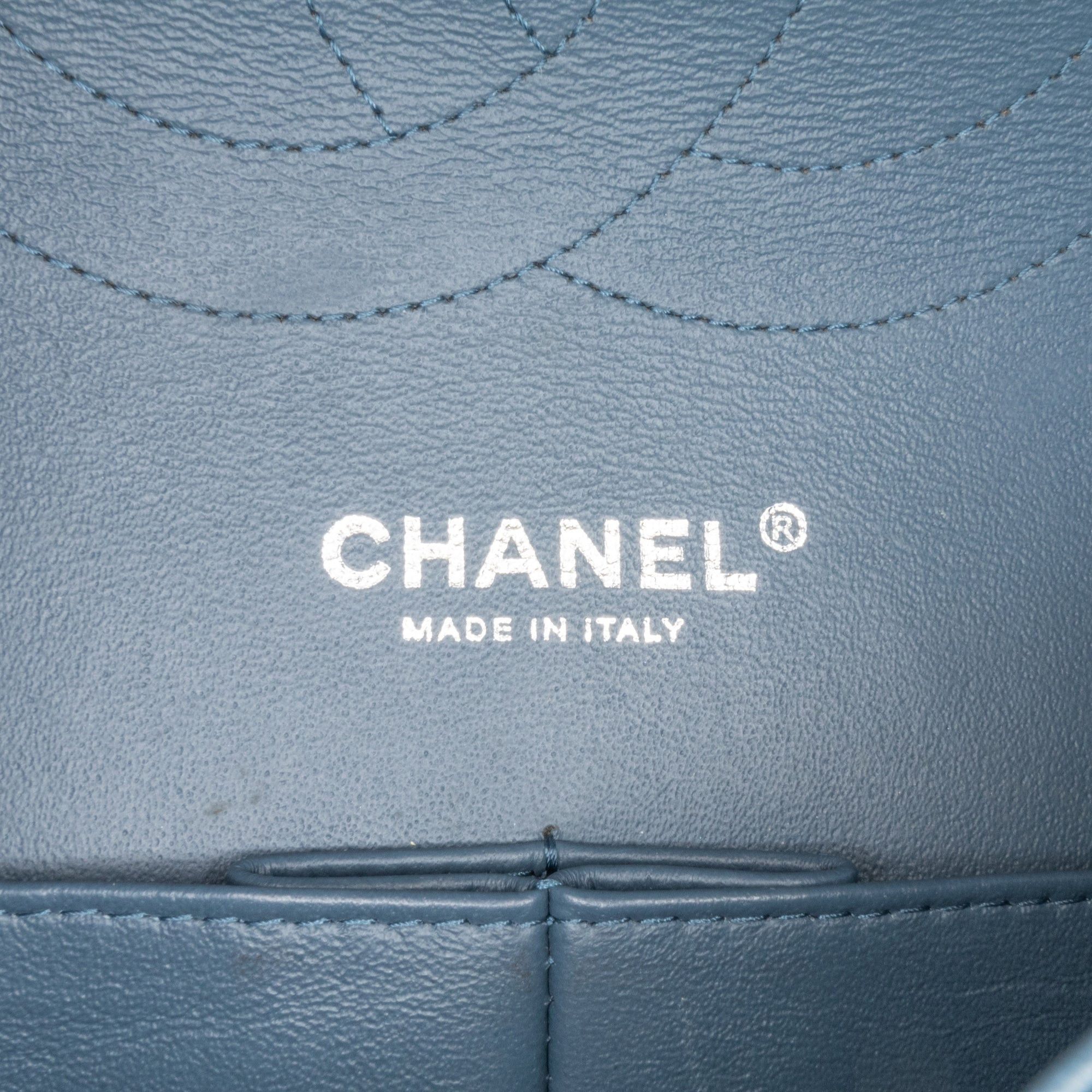 Chanel Chanel Jumbo Classic Lambskin Double Flap Blue Size ONE SIZE - 5 Thumbnail