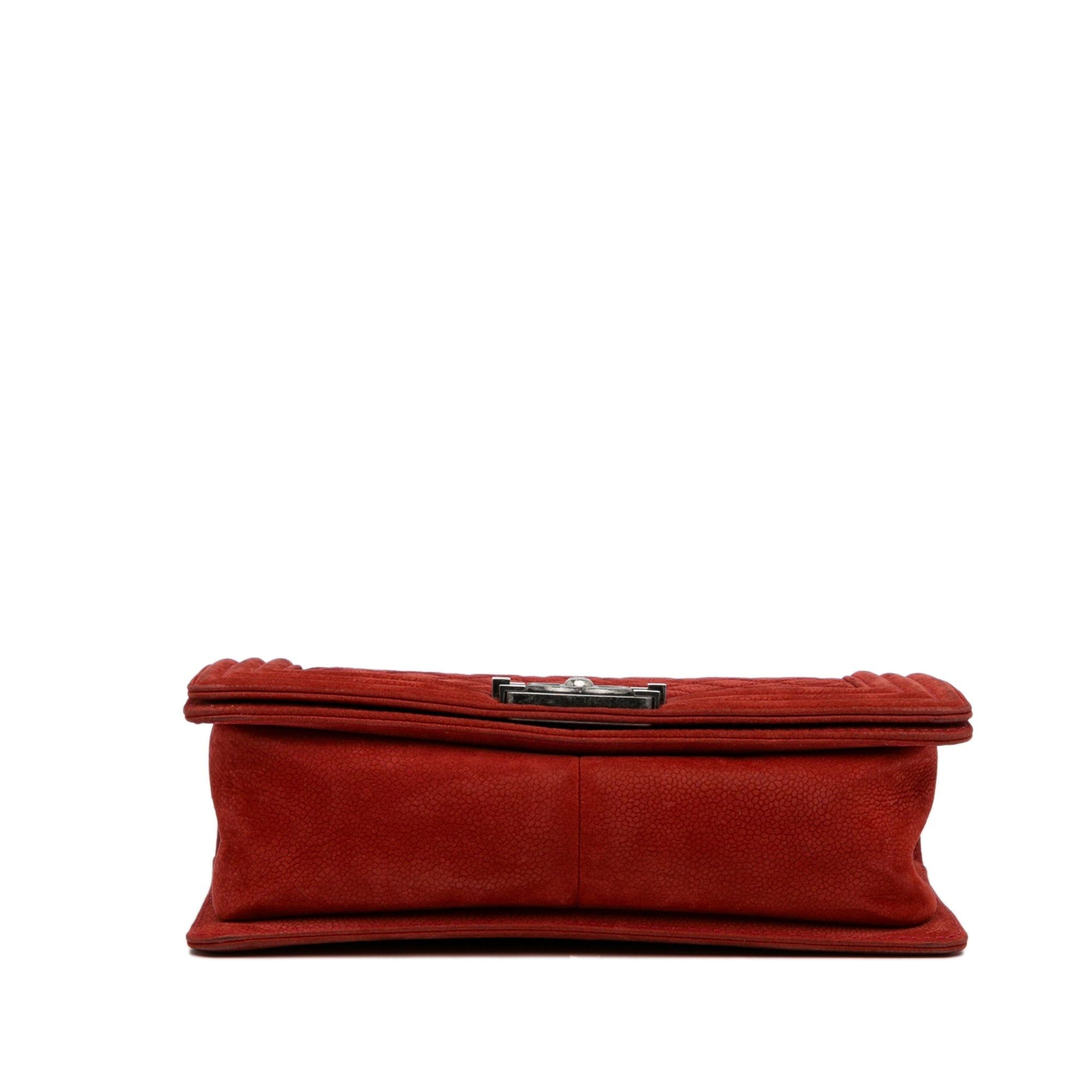 Chanel Chanel Medium Caviar Boy Flap Bag Red Size ONE SIZE - 5 Thumbnail
