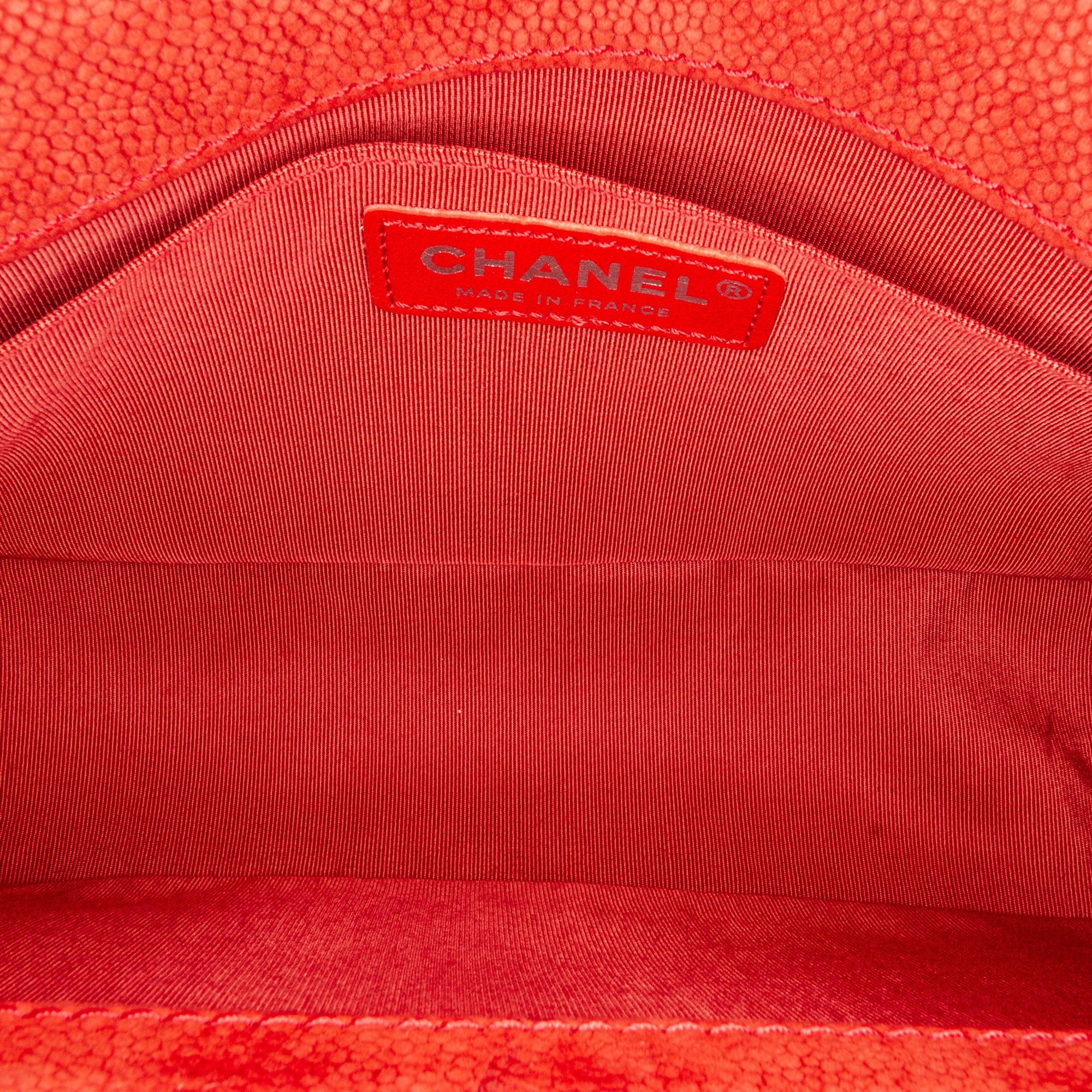 Chanel Chanel Medium Caviar Boy Flap Bag Red Size ONE SIZE - 6 Thumbnail