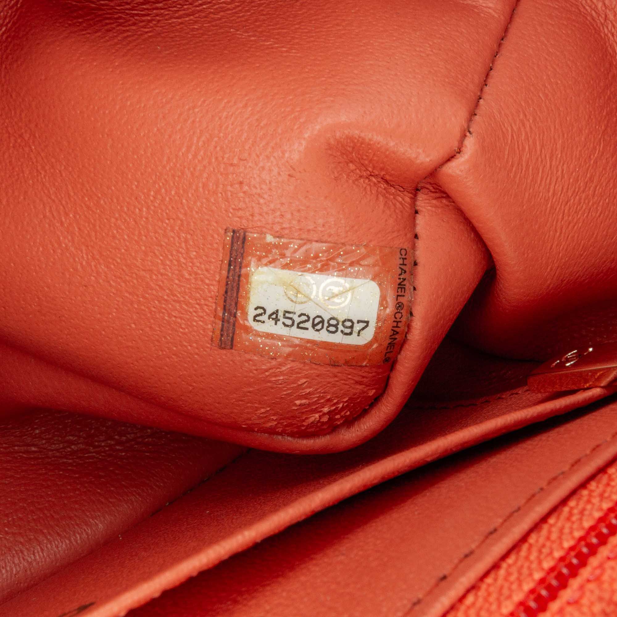 Chanel Chanel Mini Rectangular Classic Lambskin Single Flap Orange Size ONE SIZE - 6 Thumbnail