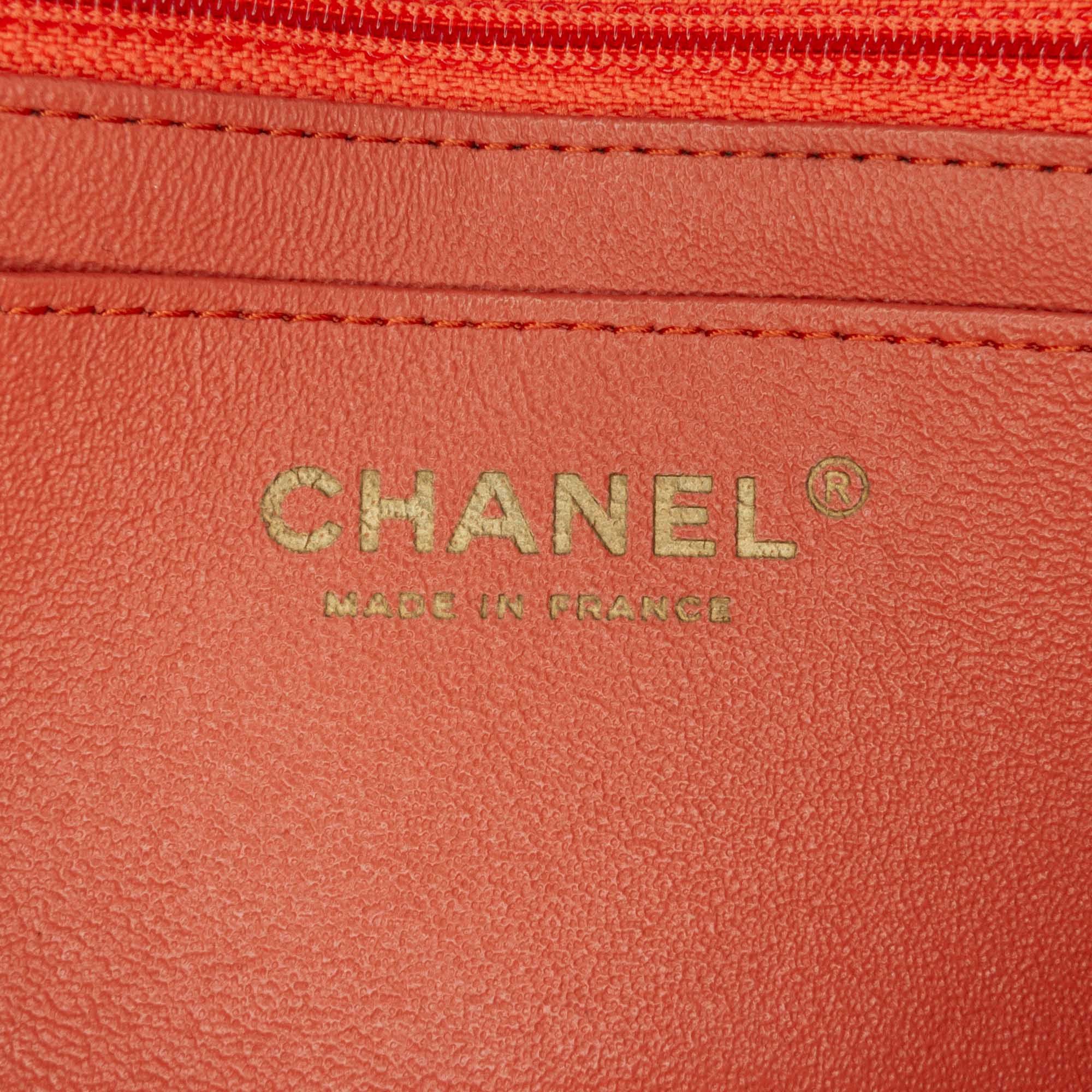 Chanel Chanel Mini Rectangular Classic Lambskin Single Flap Orange Size ONE SIZE - 5 Thumbnail