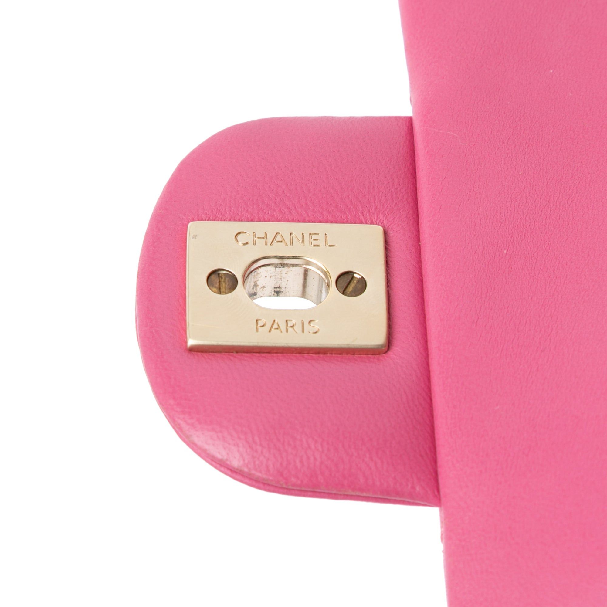 Chanel Chanel Mini Rectangular Classic Lambskin Single Flap Pink Size ONE SIZE - 7 Thumbnail