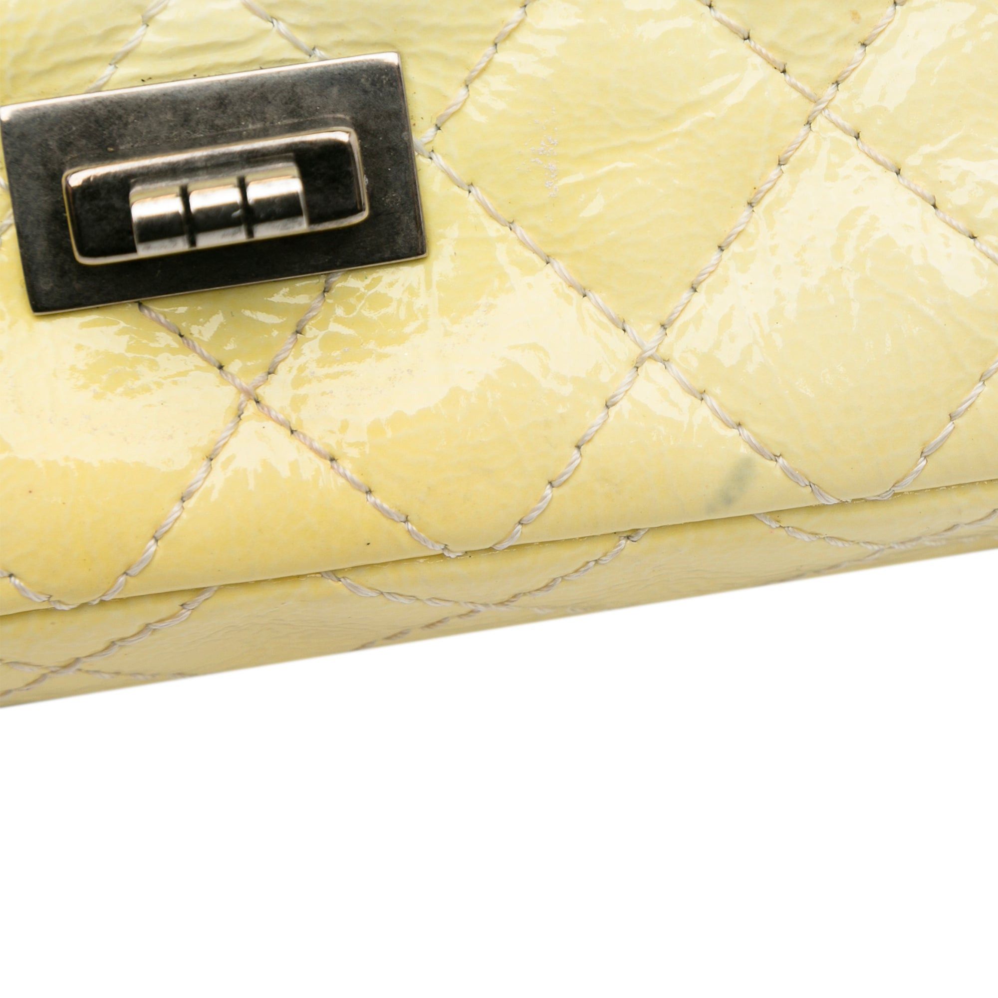 Chanel Chanel Mini Reissue Patent Flap Yellow Size ONE SIZE - 13 Thumbnail