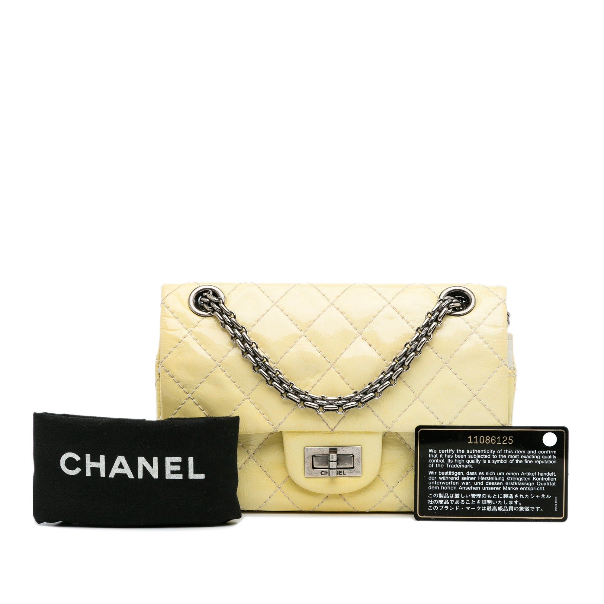 Chanel Chanel Mini Reissue Patent Flap Yellow Size ONE SIZE - 19 Thumbnail
