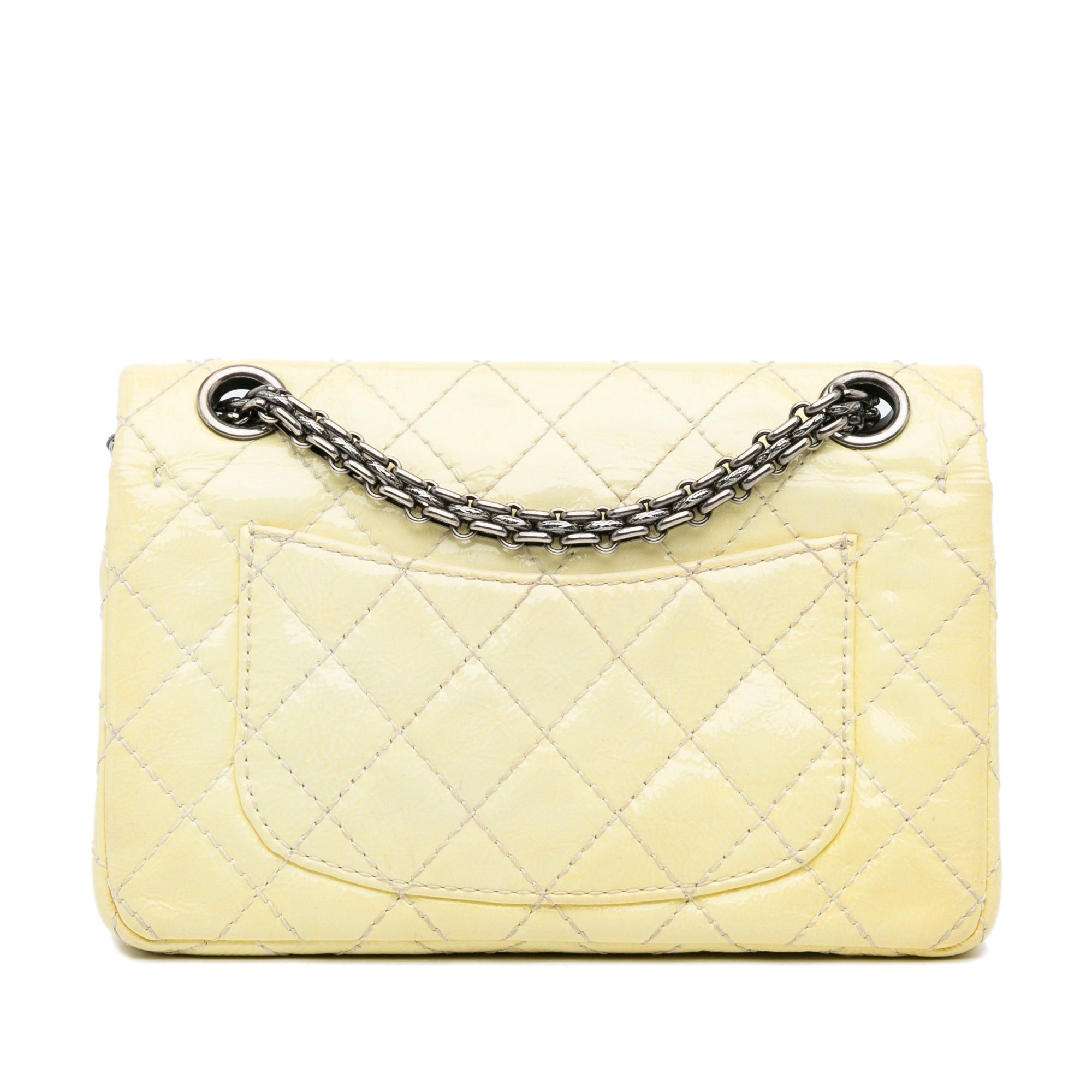 Chanel Chanel Mini Reissue Patent Flap Yellow Size ONE SIZE - 3 Thumbnail
