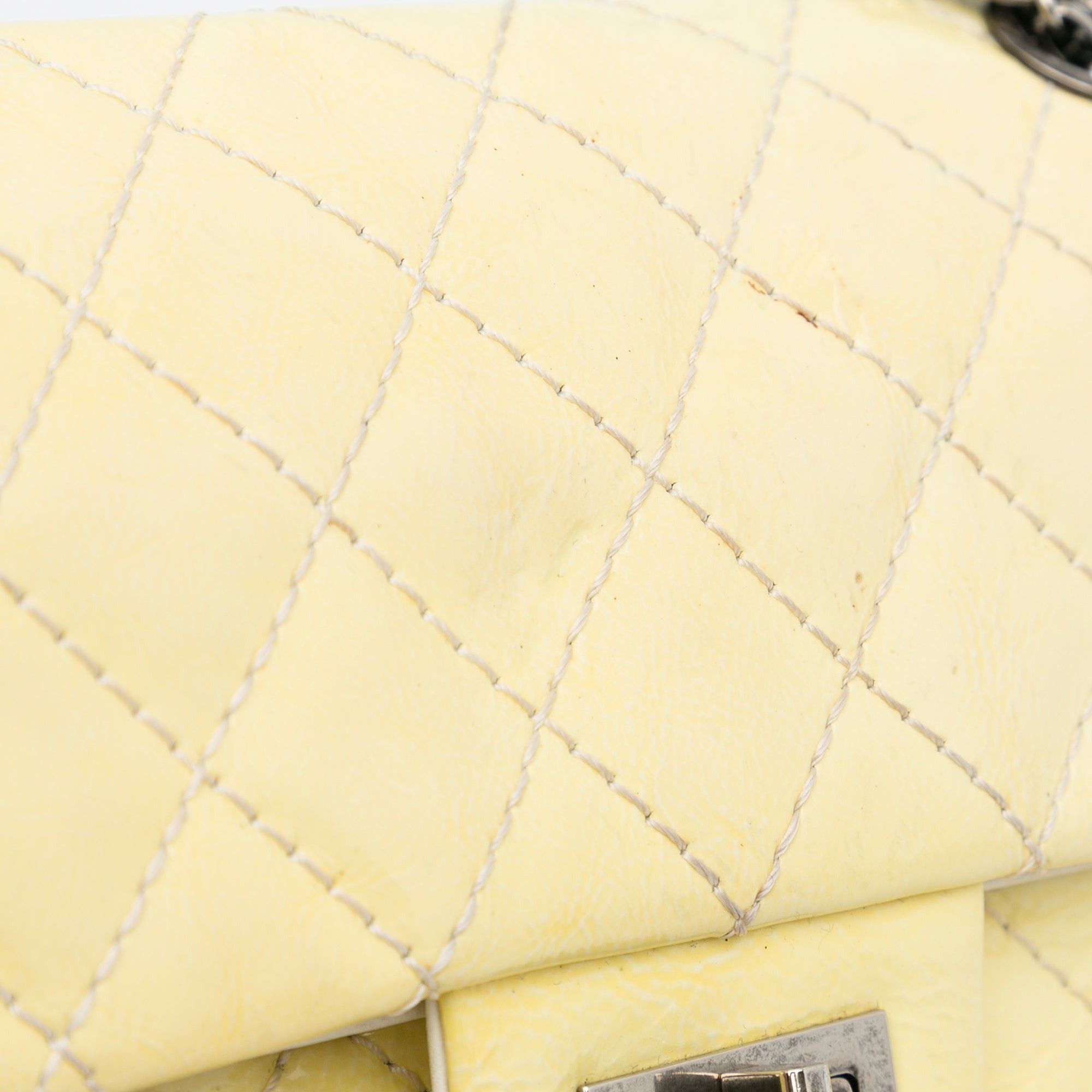 Chanel Chanel Mini Reissue Patent Flap Yellow Size ONE SIZE - 11 Thumbnail