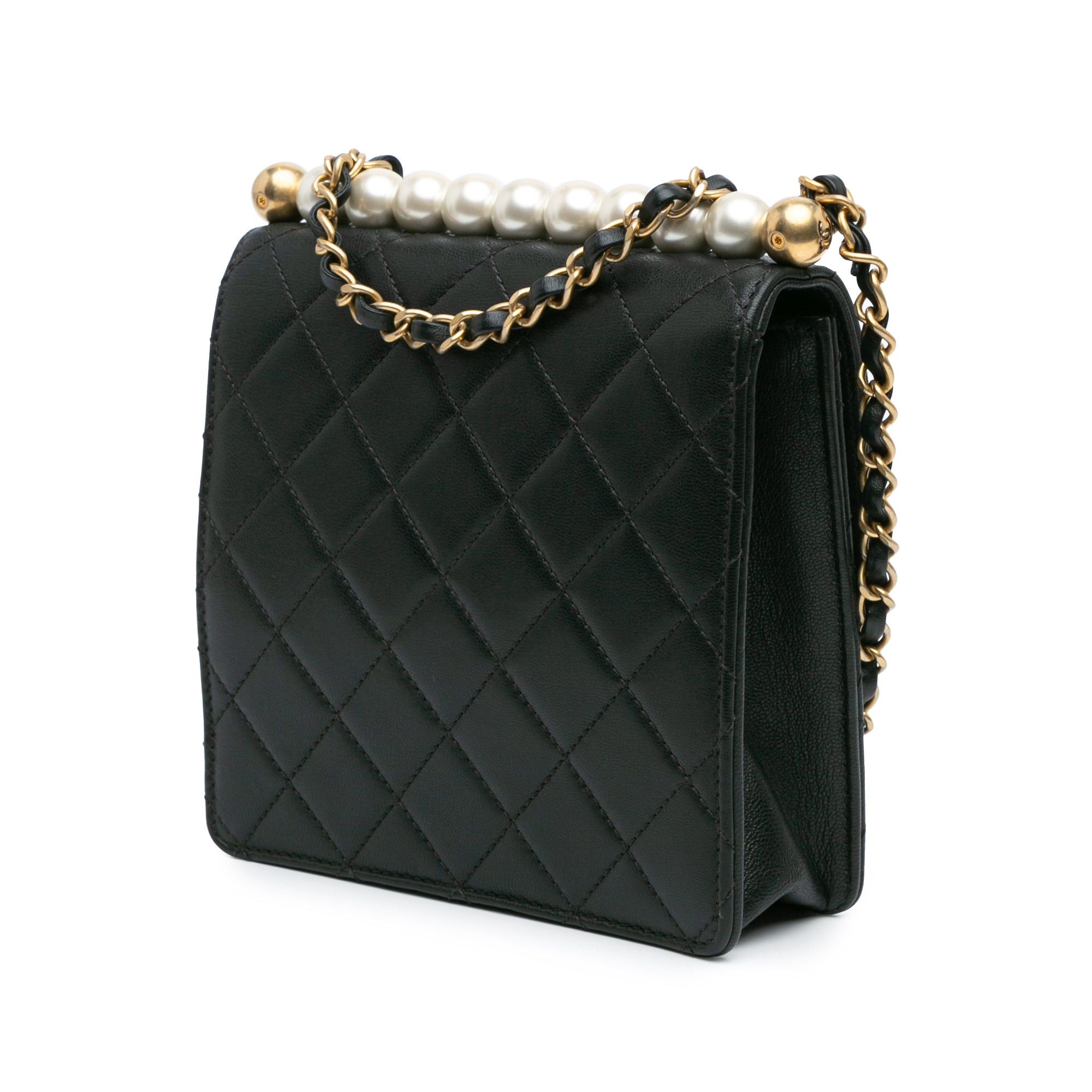 Chanel Chanel Small Lambskin Chic Pearls Flap Black Size ONE SIZE - 2 Thumbnail