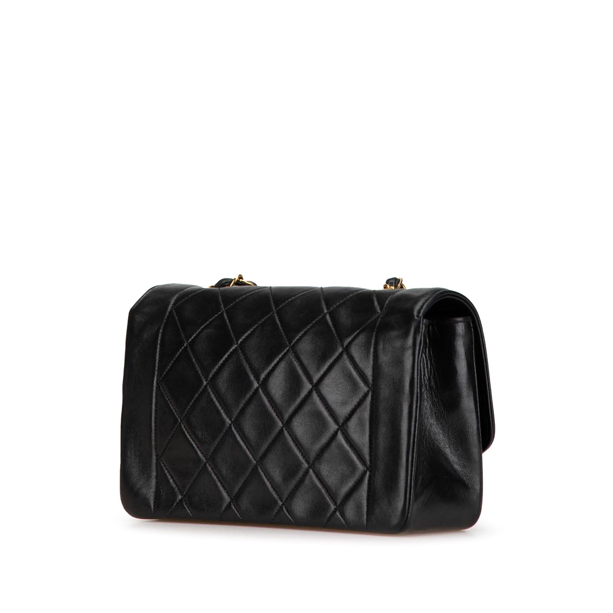 Chanel Chanel Small Lambskin Diana Flap Black Size ONE SIZE - 2 Thumbnail