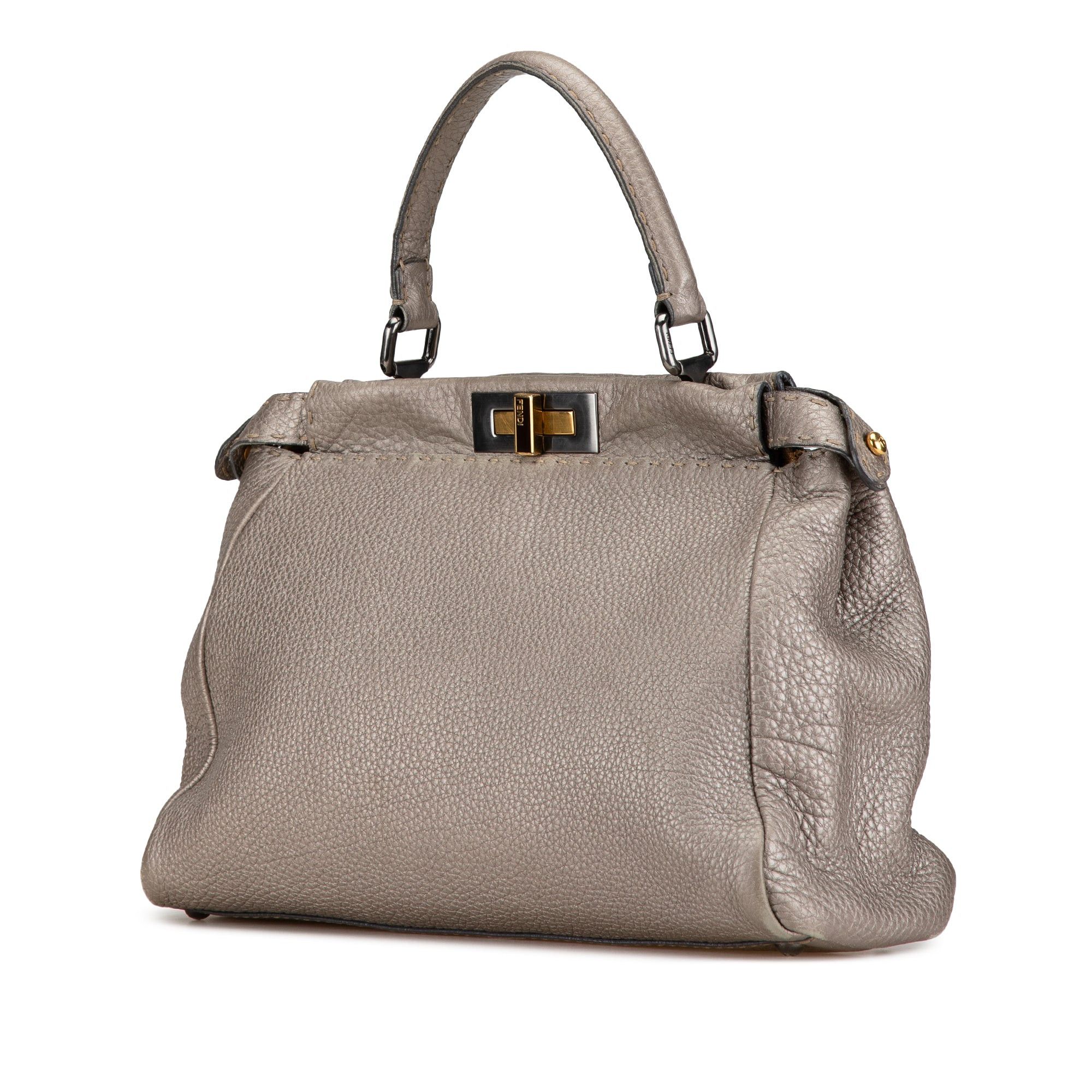 Fendi Fendi Medium Selleria Peekaboo Silver Size ONE SIZE - 2 Thumbnail