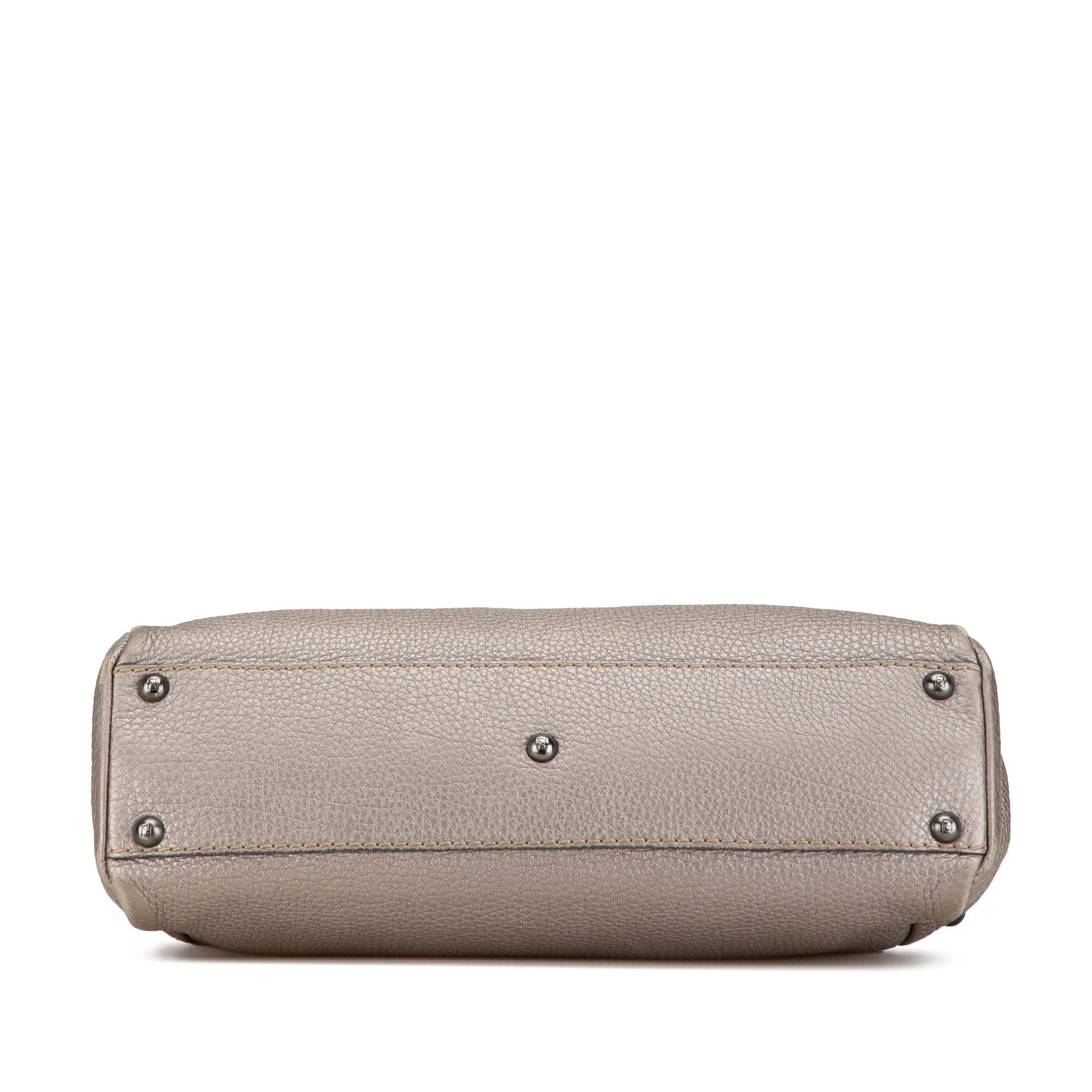 Fendi Fendi Medium Selleria Peekaboo Silver Size ONE SIZE - 3 Thumbnail