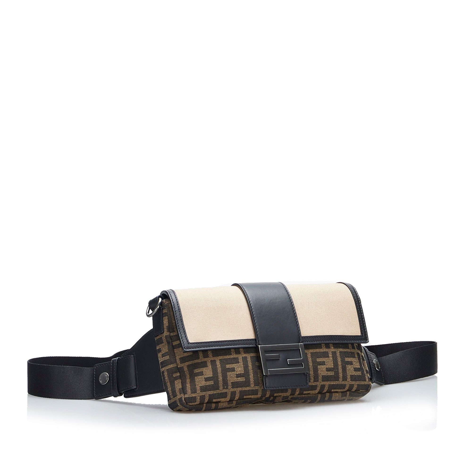 Fendi Fendi Zucca Convertible Belt Bag Brown Size ONE SIZE - 2 Thumbnail