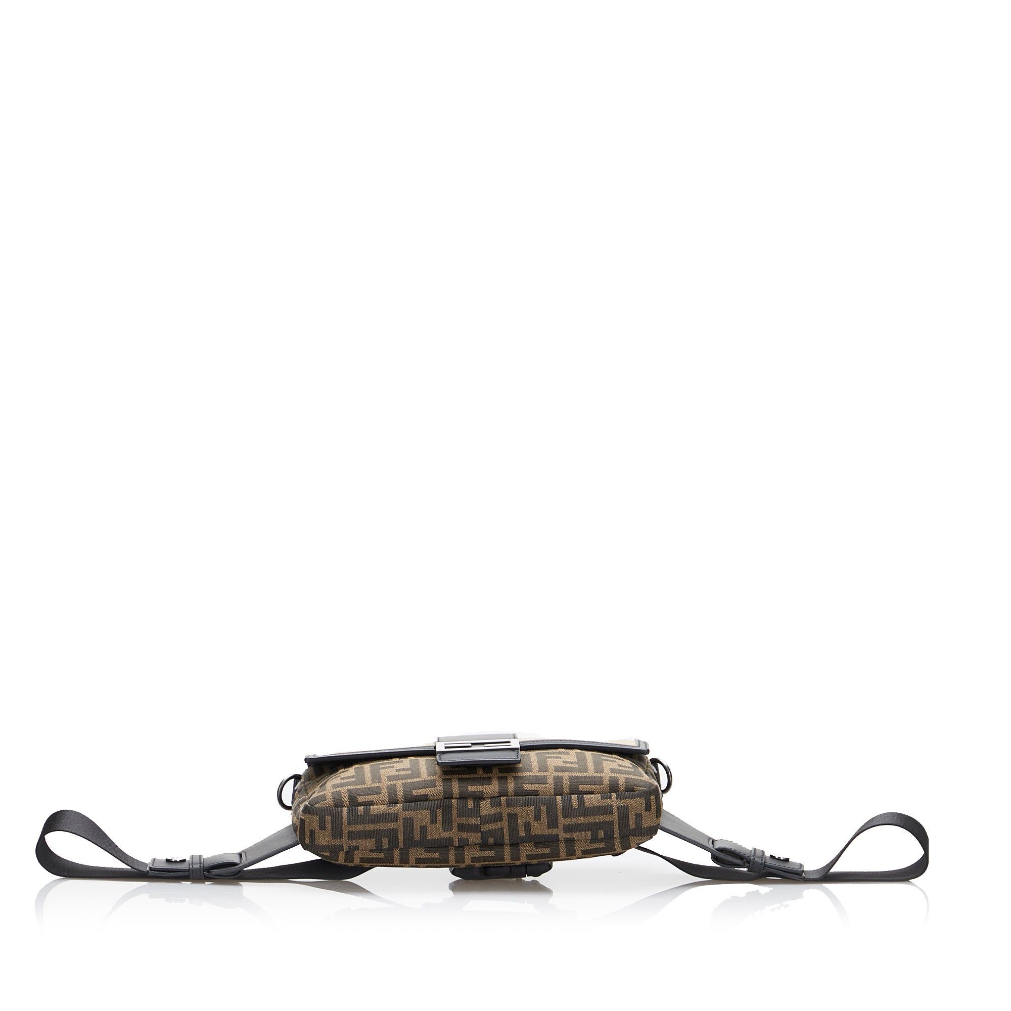 Fendi Fendi Zucca Convertible Belt Bag Brown Size ONE SIZE - 4 Thumbnail