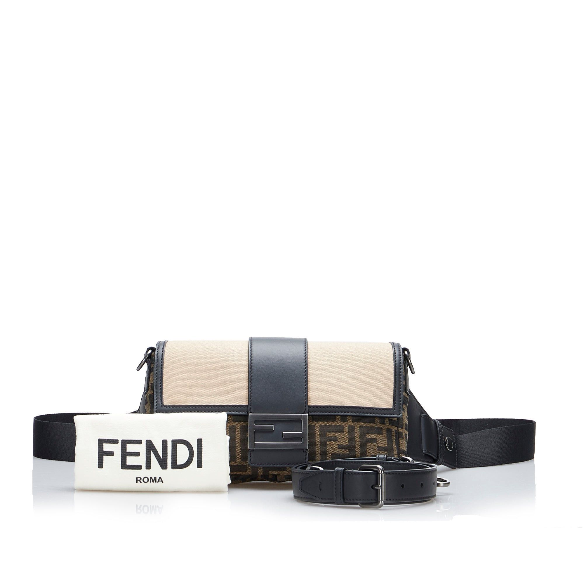Fendi Fendi Zucca Convertible Belt Bag Brown Size ONE SIZE - 10 Thumbnail