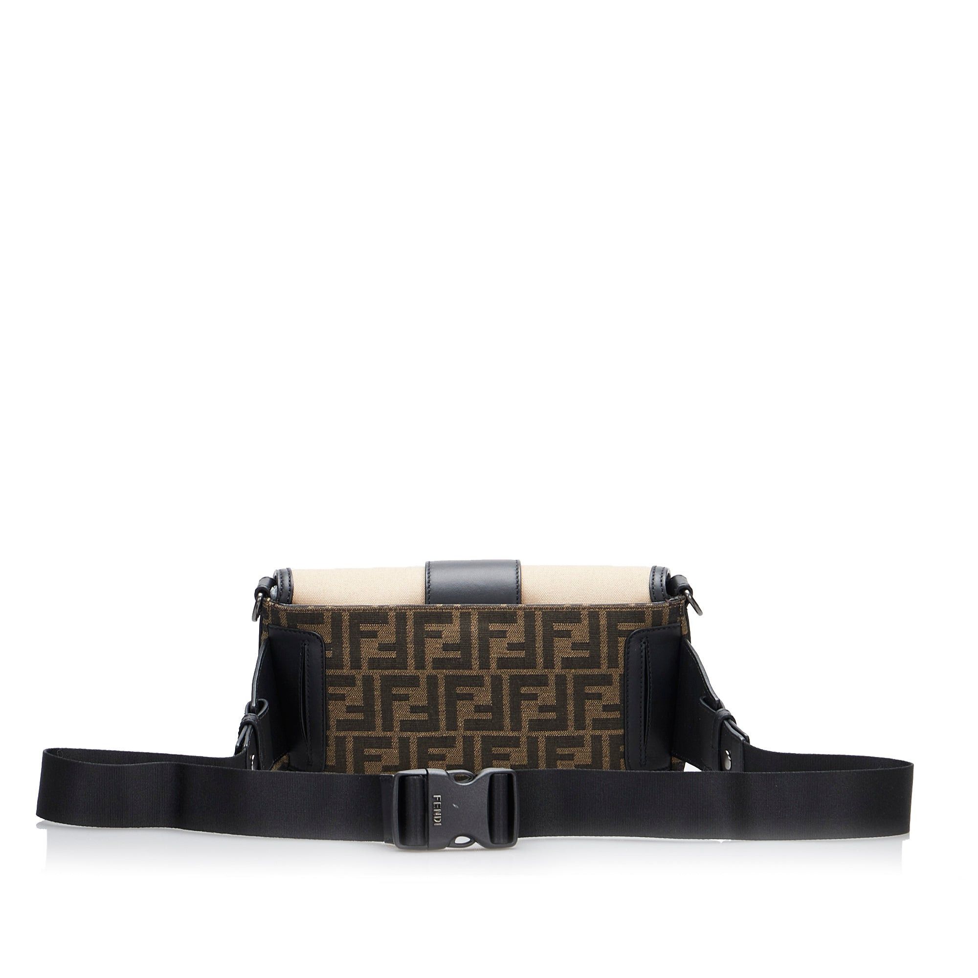 Fendi Fendi Zucca Convertible Belt Bag Brown Size ONE SIZE - 3 Thumbnail