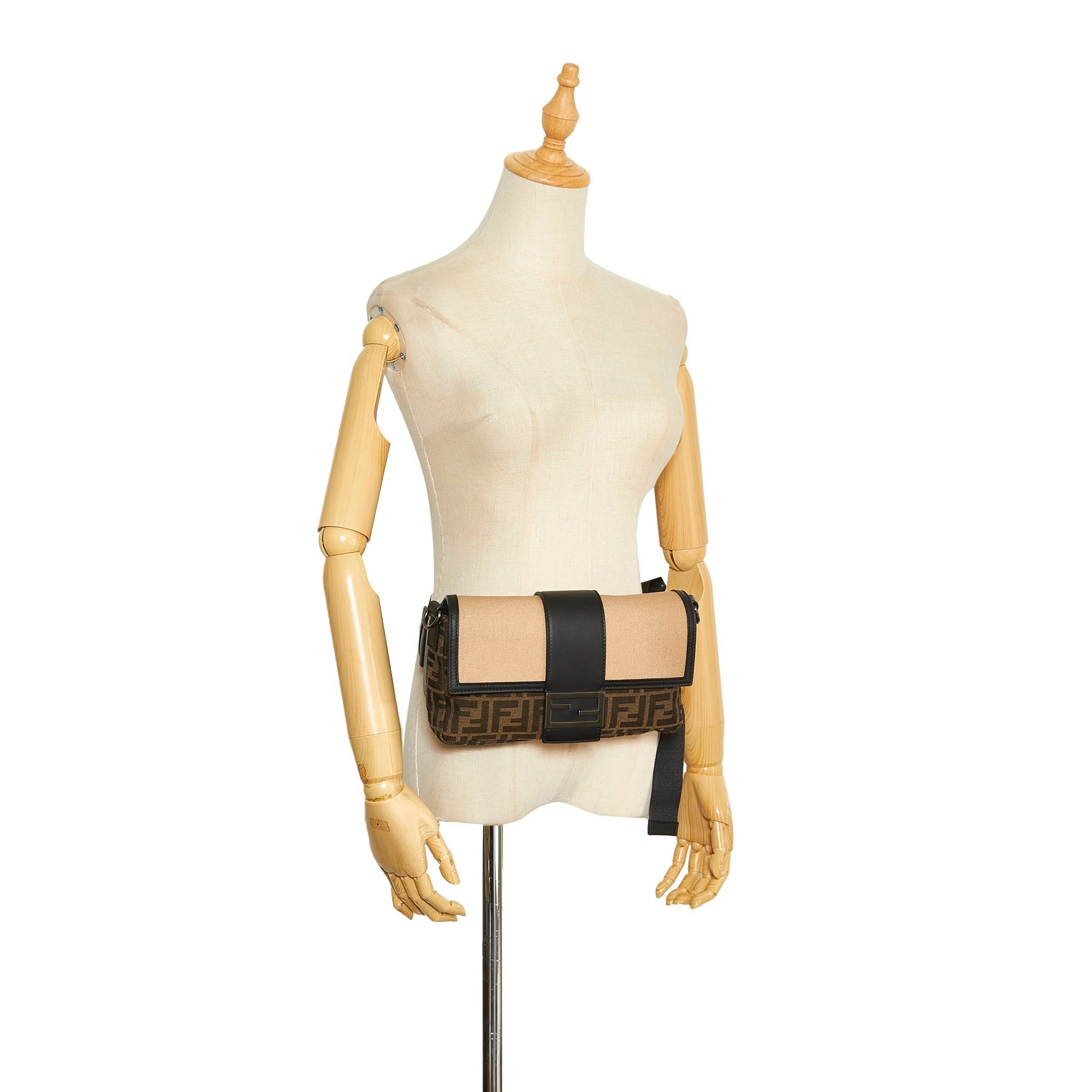Fendi Fendi Zucca Convertible Belt Bag Brown Size ONE SIZE - 9 Thumbnail
