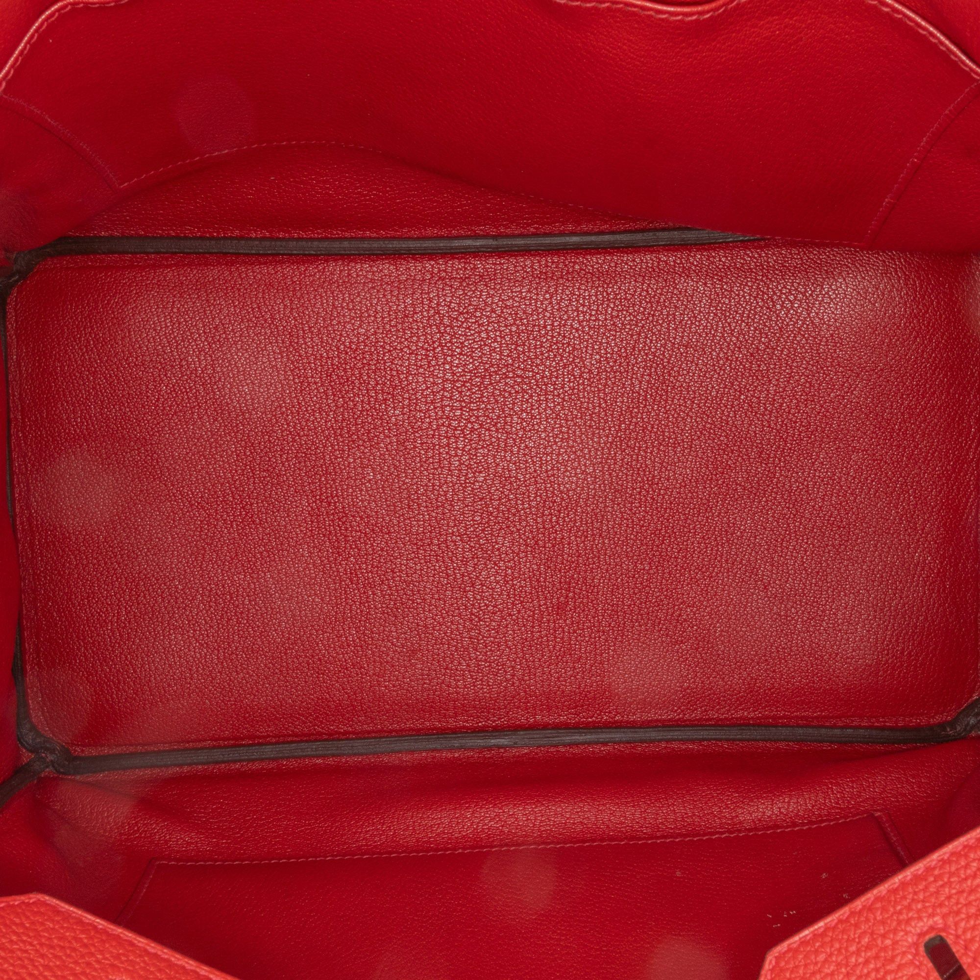 Hermes Hermès Togo Birkin Retourne 35 Red Size ONE SIZE - 4 Thumbnail