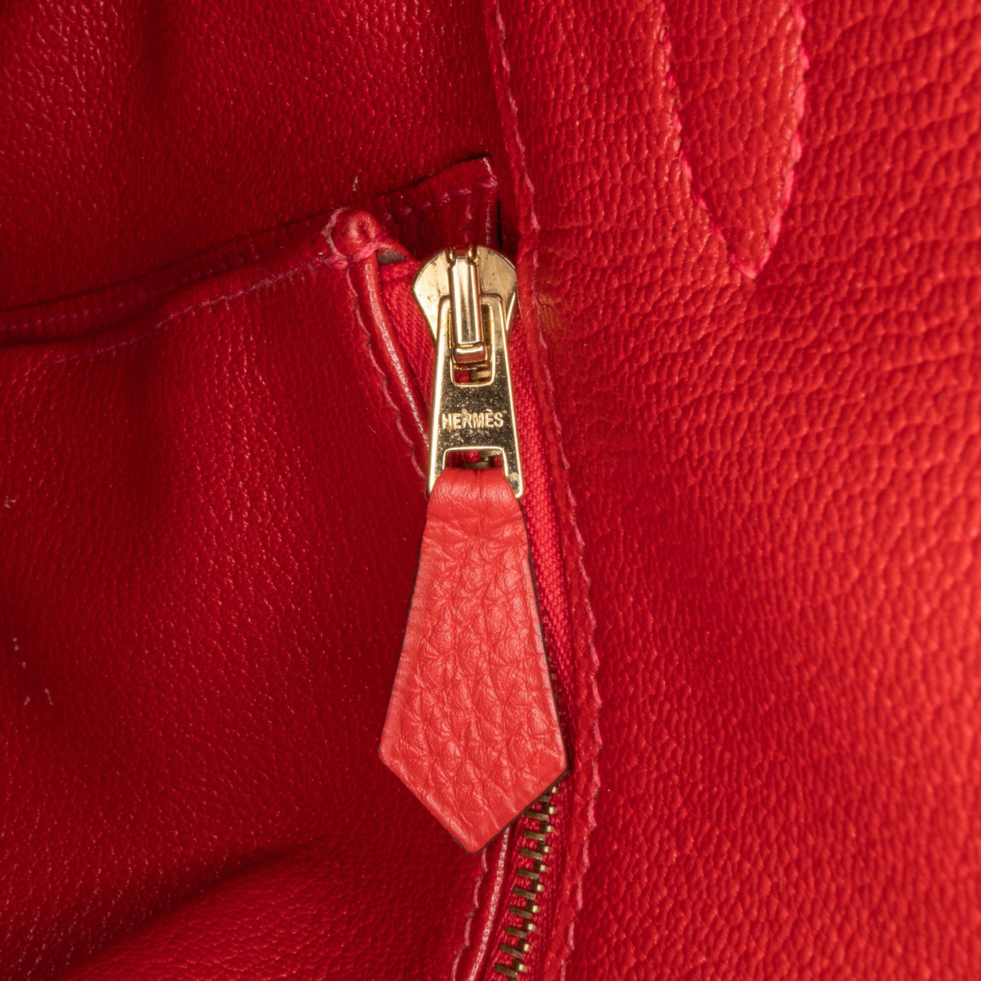 Hermes Hermès Togo Birkin Retourne 35 Red Size ONE SIZE - 6 Thumbnail