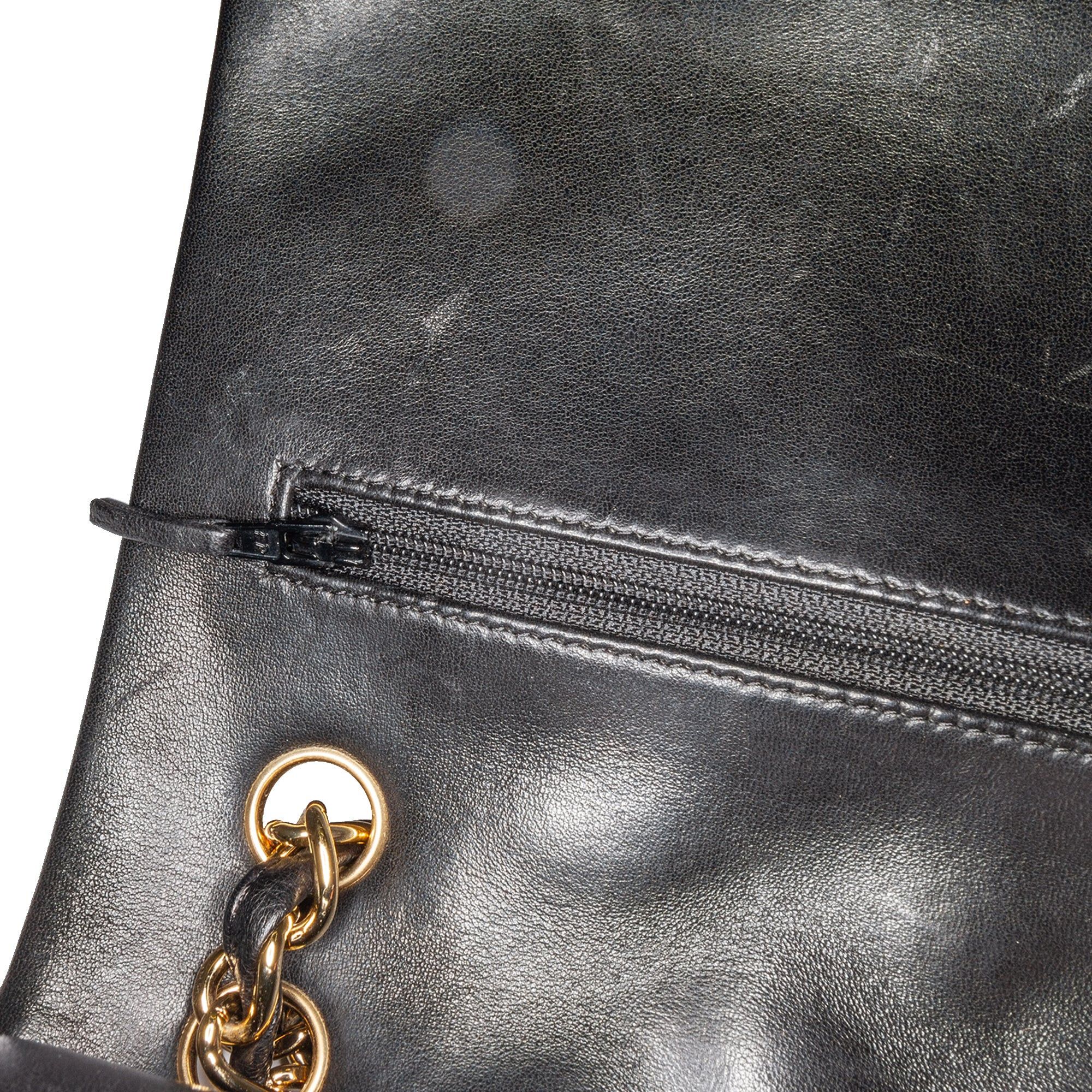 Chanel Chanel Jumbo Classic Lambskin Double Flap Black Size ONE SIZE - 7 Thumbnail