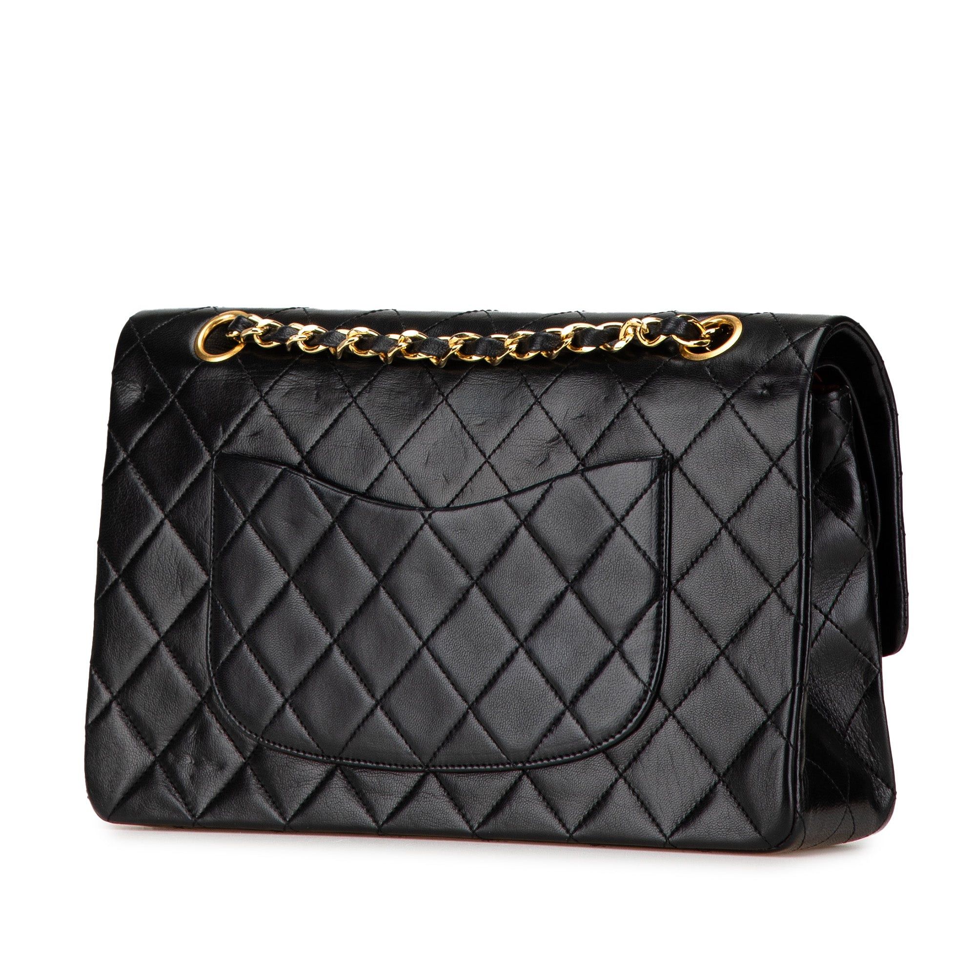 Chanel Chanel Medium Classic Lambskin Double Flap Black Size ONE SIZE - 2 Thumbnail