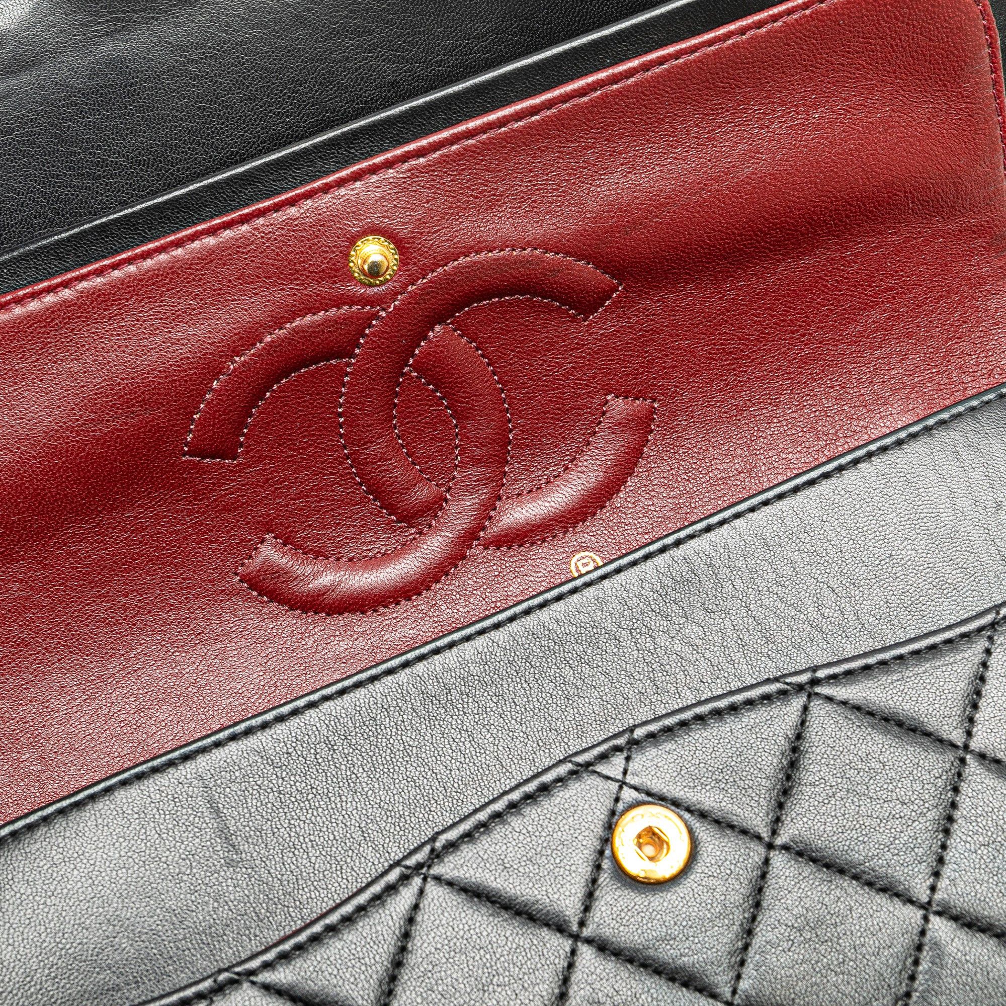 Chanel Chanel Medium Classic Lambskin Double Flap Black Size ONE SIZE - 8 Thumbnail