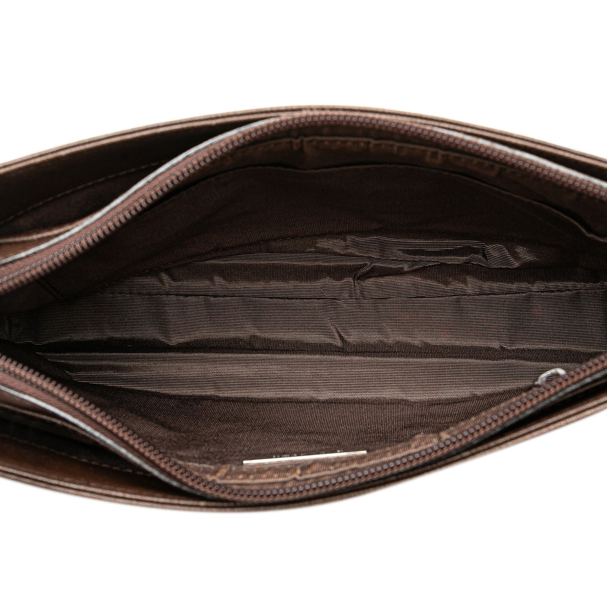Burberry Burberry House Check Canvas Crossbody Brown Size ONE SIZE - 4 Thumbnail
