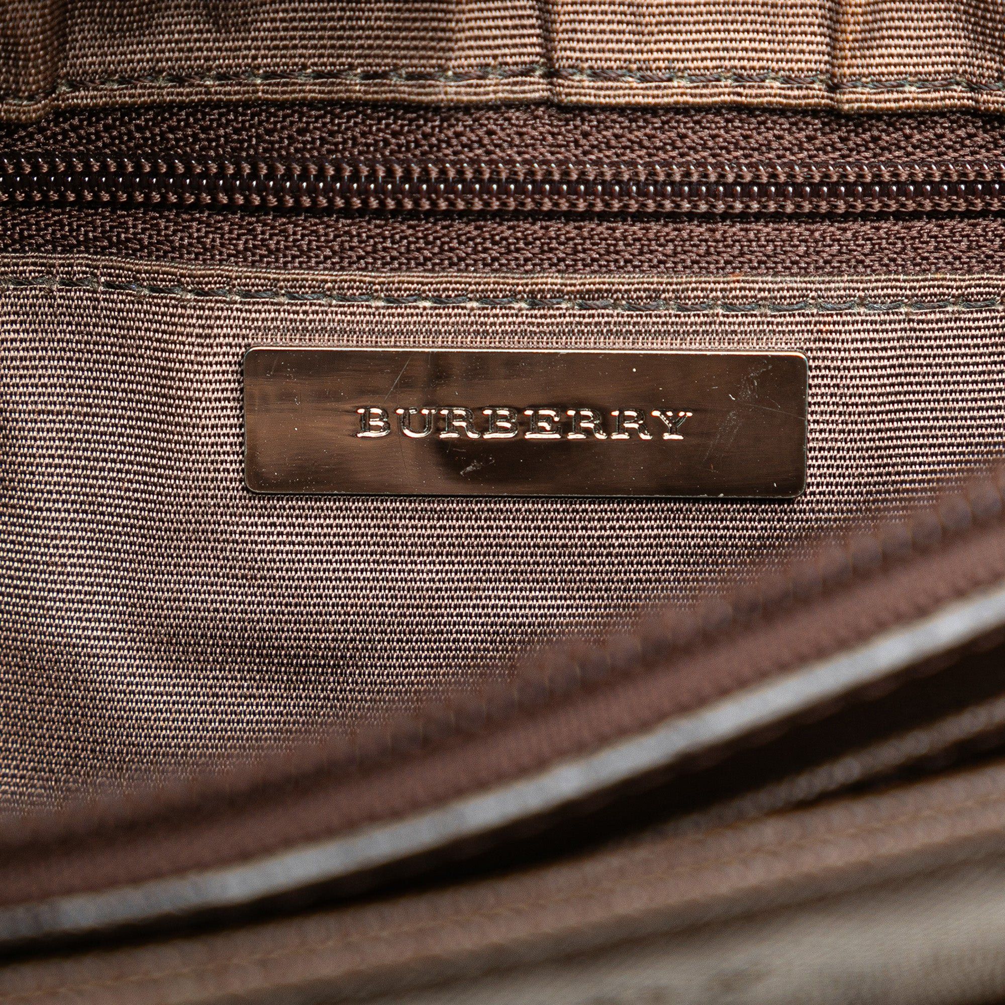 Burberry Burberry House Check Canvas Crossbody Brown Size ONE SIZE - 5 Thumbnail