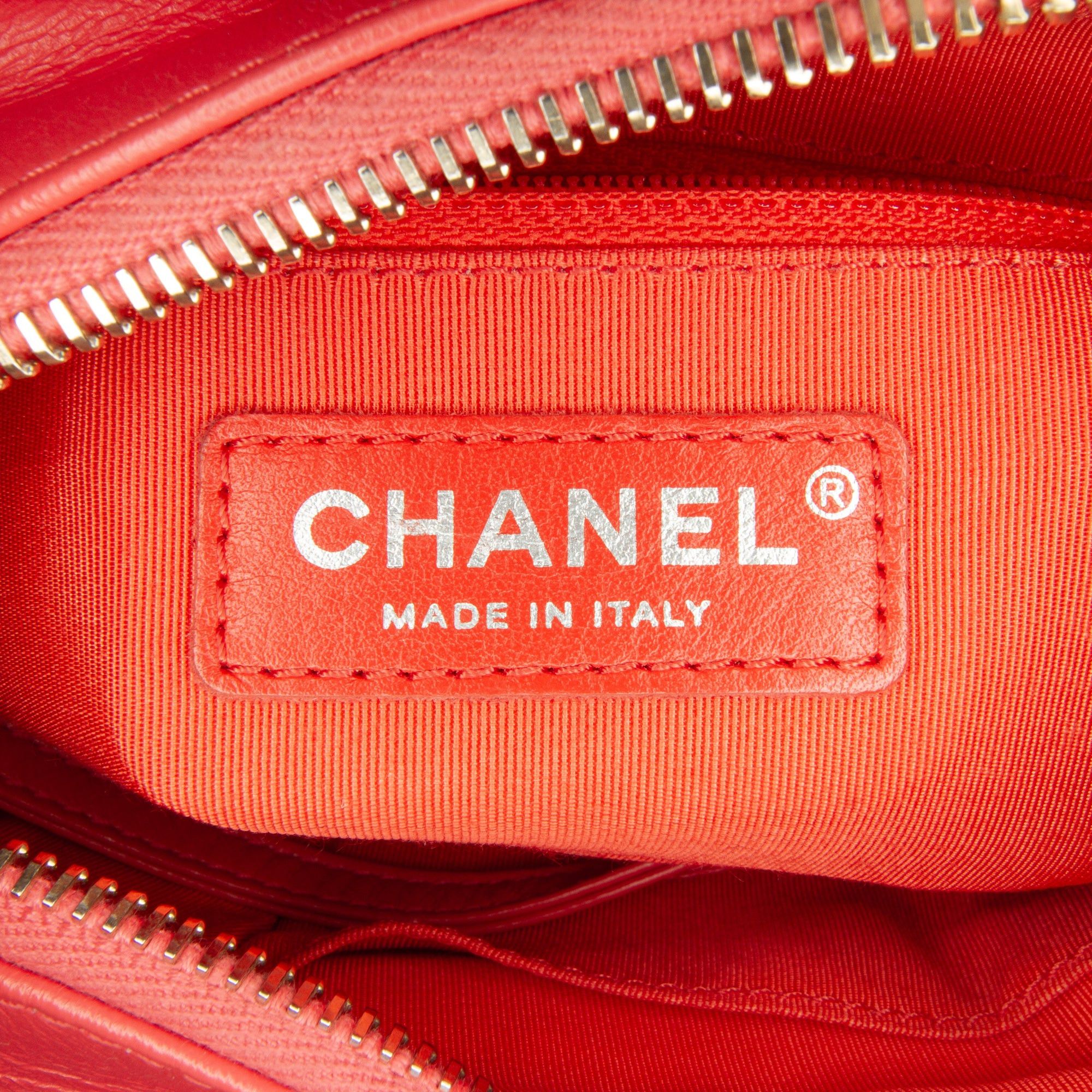 Chanel Chanel Small Chevron Lambskin Gabrielle Crossbody Red Size ONE SIZE - 7 Thumbnail