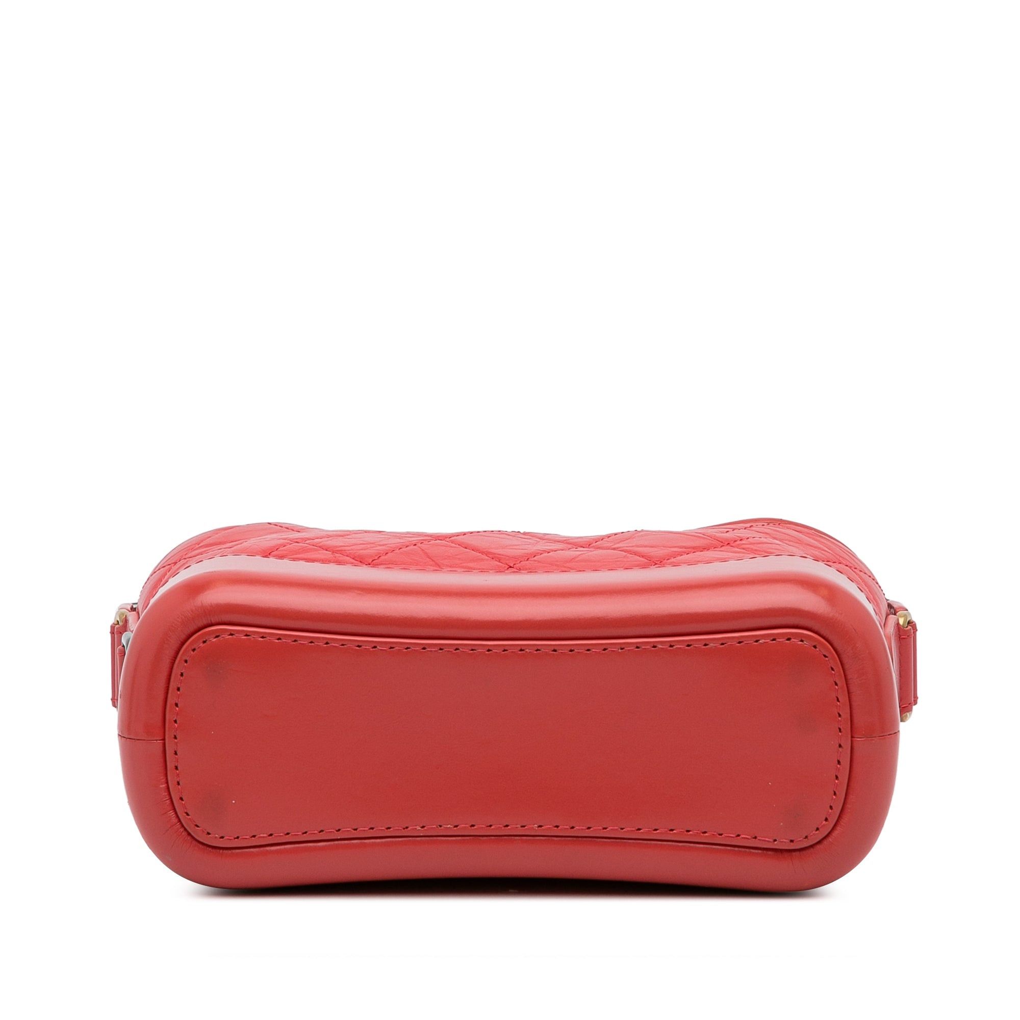 Chanel Chanel Small Chevron Lambskin Gabrielle Crossbody Red Size ONE SIZE - 5 Thumbnail