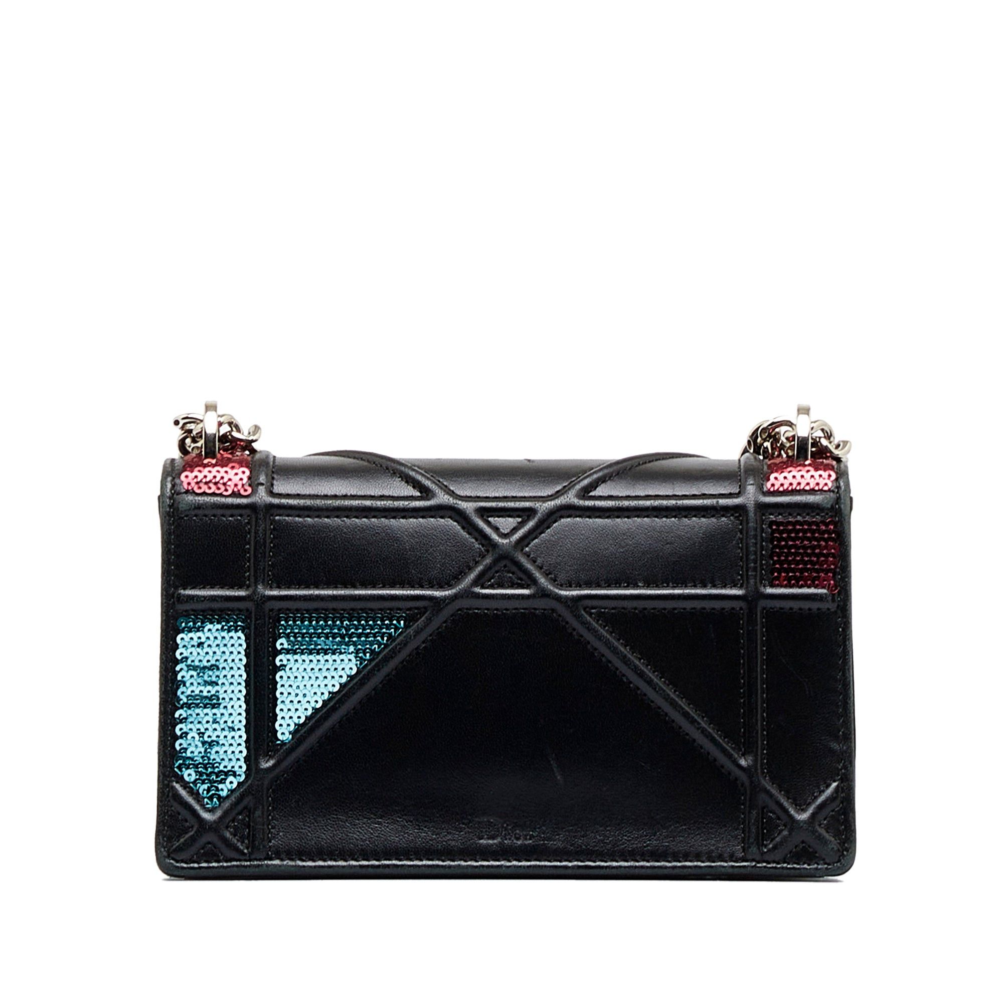 Dior Dior Mini Diorama Sequin Flap Black Size ONE SIZE - 3 Thumbnail