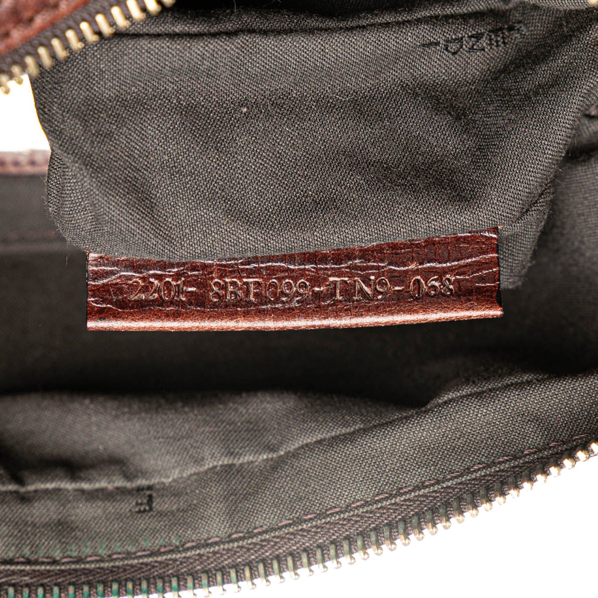 Fendi Fendi Zucchino Canvas Crossbody Brown Size ONE SIZE - 6 Thumbnail