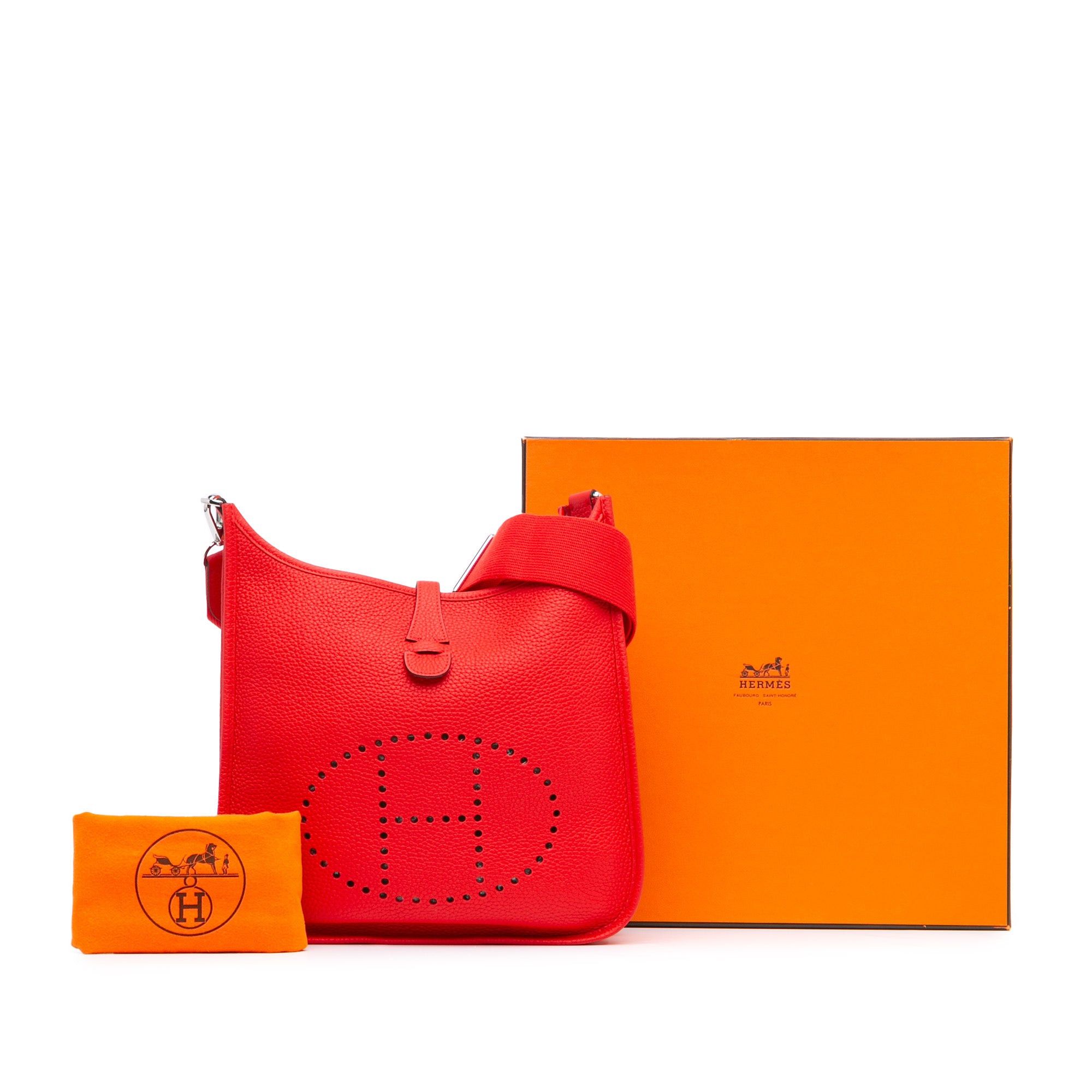 Hermes Hermès Clemence Evelyne III PM Red Size ONE SIZE - 8 Thumbnail