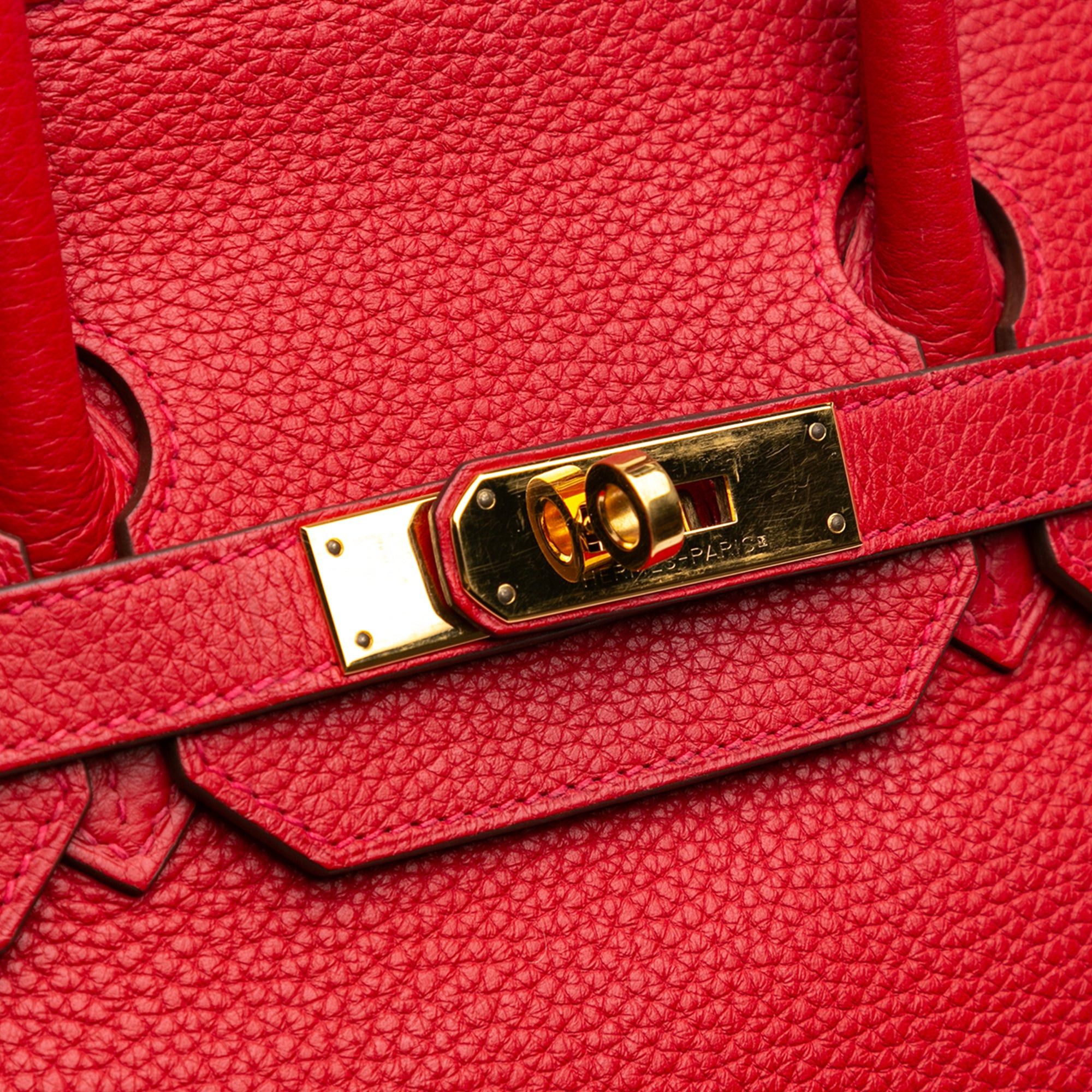 Hermes Hermès Togo Birkin Retourne 35 Red Size ONE SIZE - 6 Thumbnail