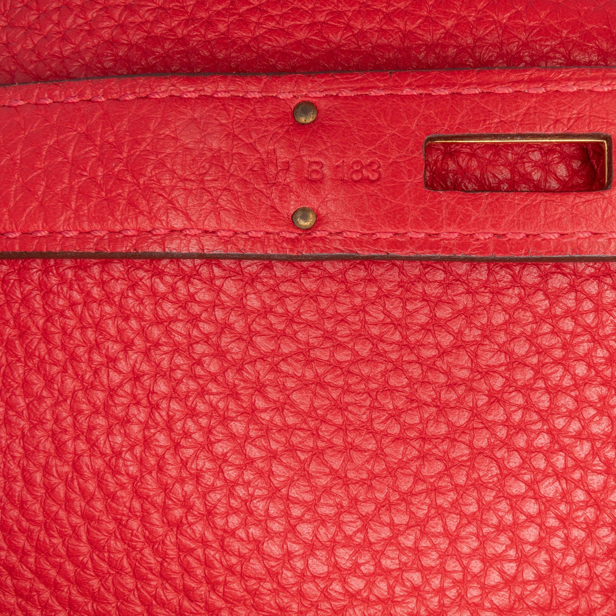 Hermes Hermès Togo Birkin Retourne 35 Red Size ONE SIZE - 5 Thumbnail