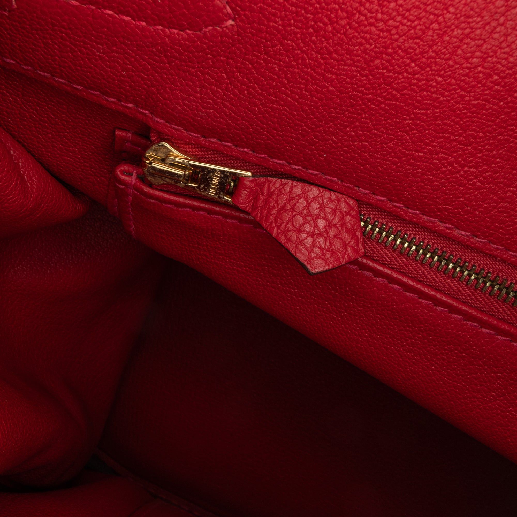Hermes Hermès Togo Birkin Retourne 35 Red Size ONE SIZE - 7 Thumbnail