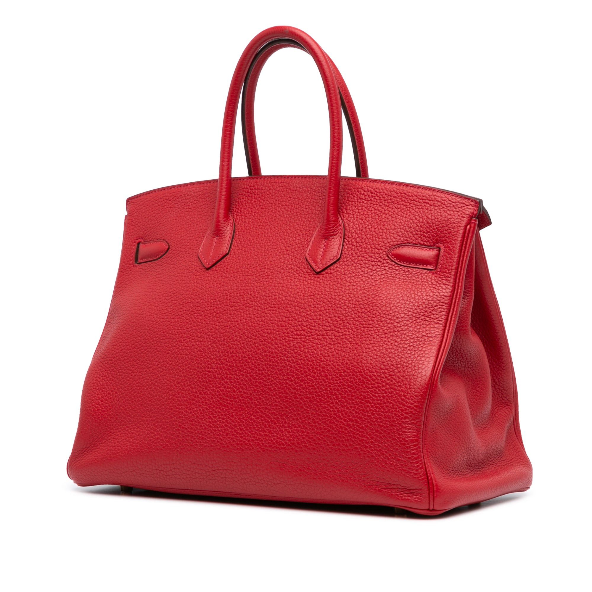 Hermes Hermès Togo Birkin Retourne 35 Red Size ONE SIZE - 2 Thumbnail