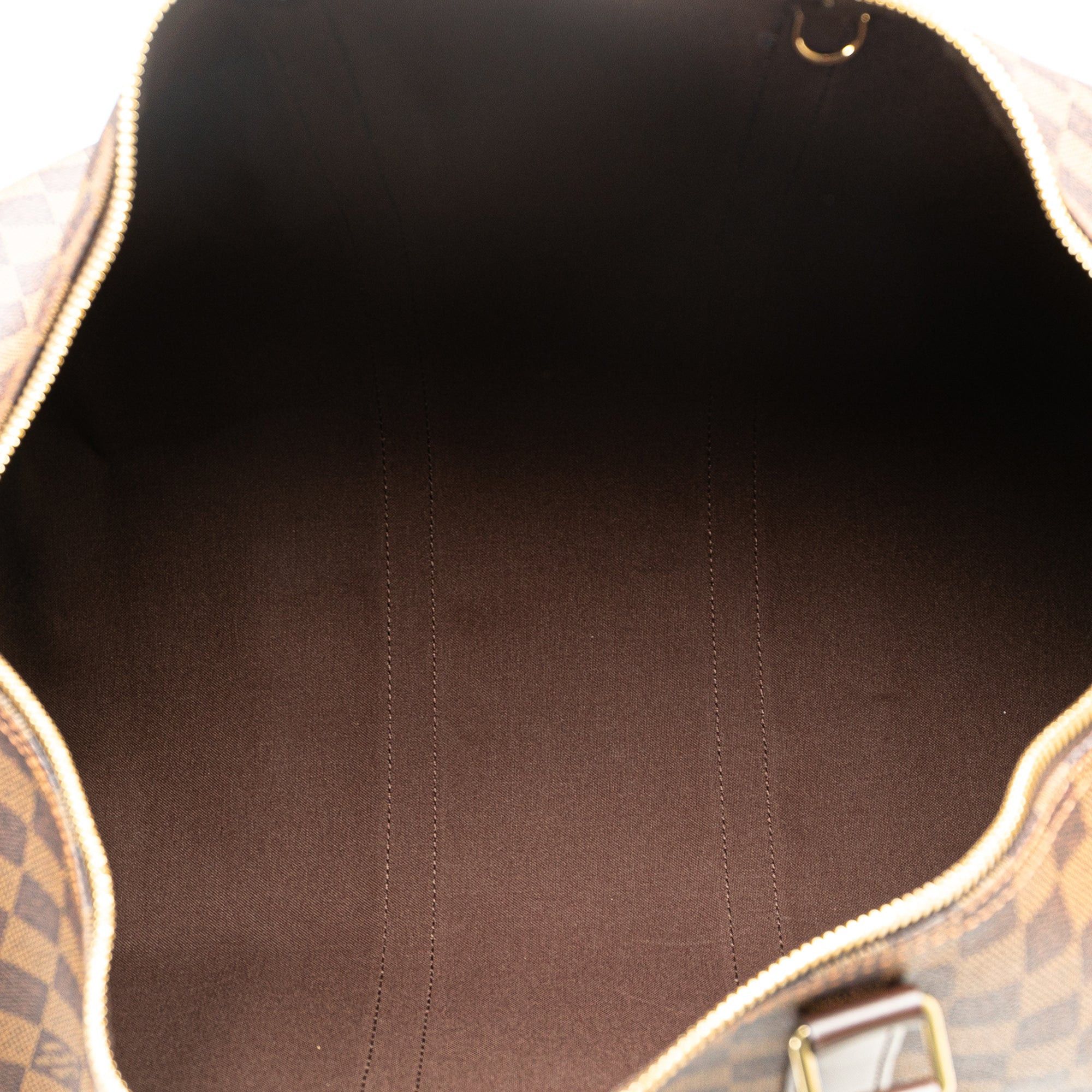 Louis Vuitton Louis Vuitton Damier Ebene Keepall 50 Brown Size ONE SIZE - 4 Thumbnail