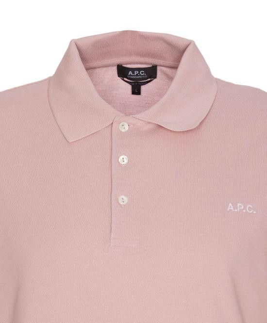 A.P.C. A.P.C. Men Polo Shirts COGWZ H26342 FAA Pink Size US L / EU 52-54 / 3 - 4 Thumbnail